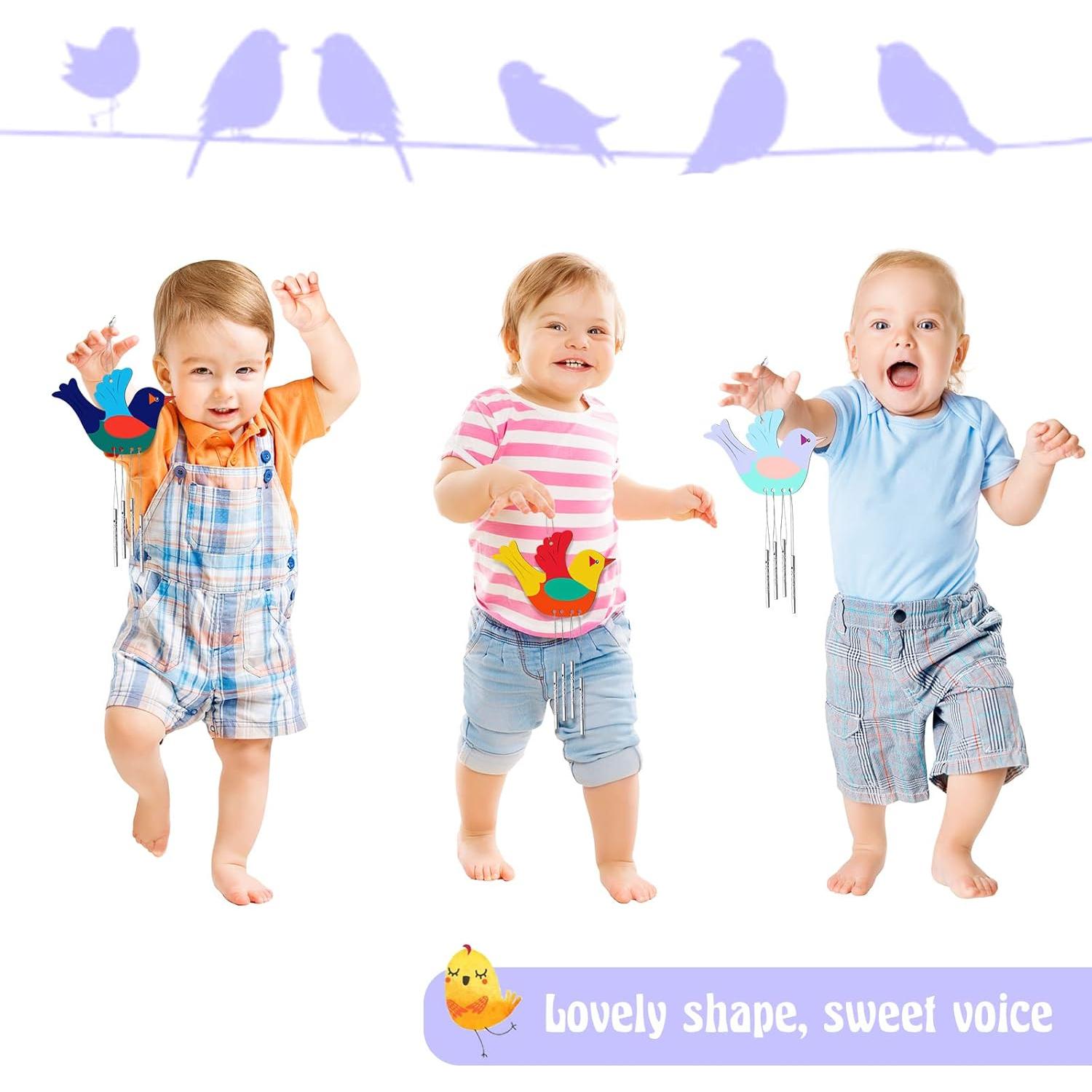 Campana de Viento de Madera Taiyin - 24 Piezas Decorativas