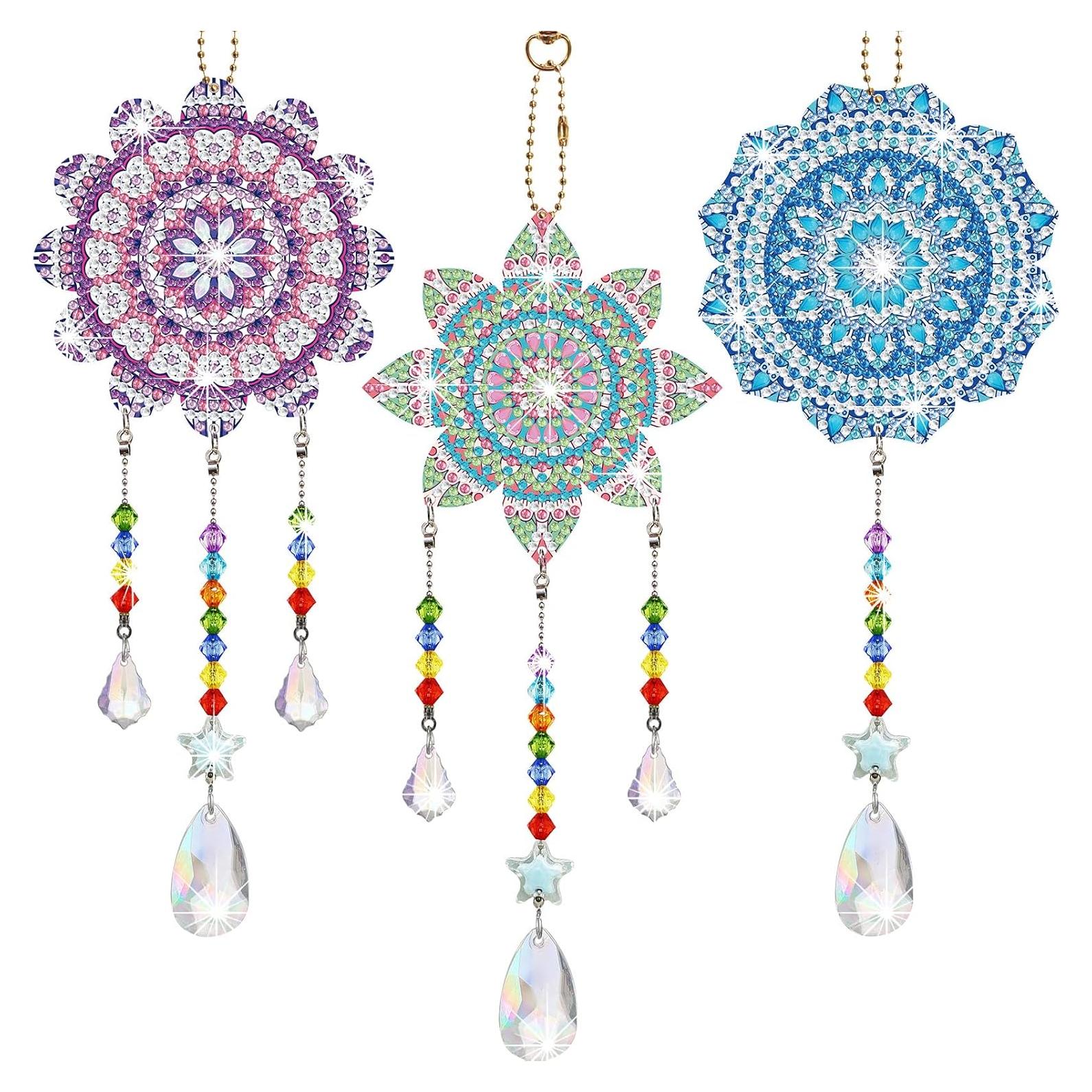 Kit de Campanas de Viento Suncatcher Macarrie 3 Piezas DIY