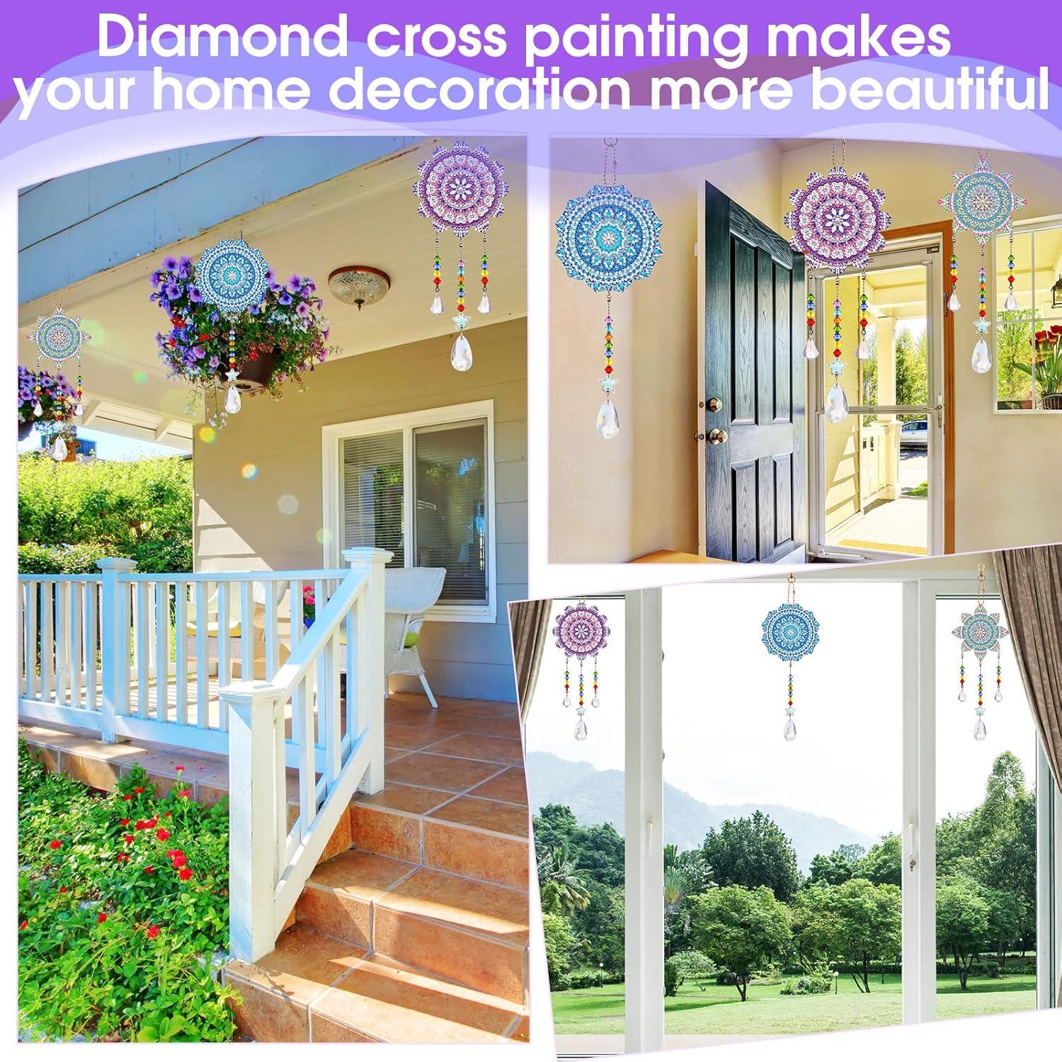 Kit de Campanas de Viento Suncatcher Macarrie 3 Piezas DIY