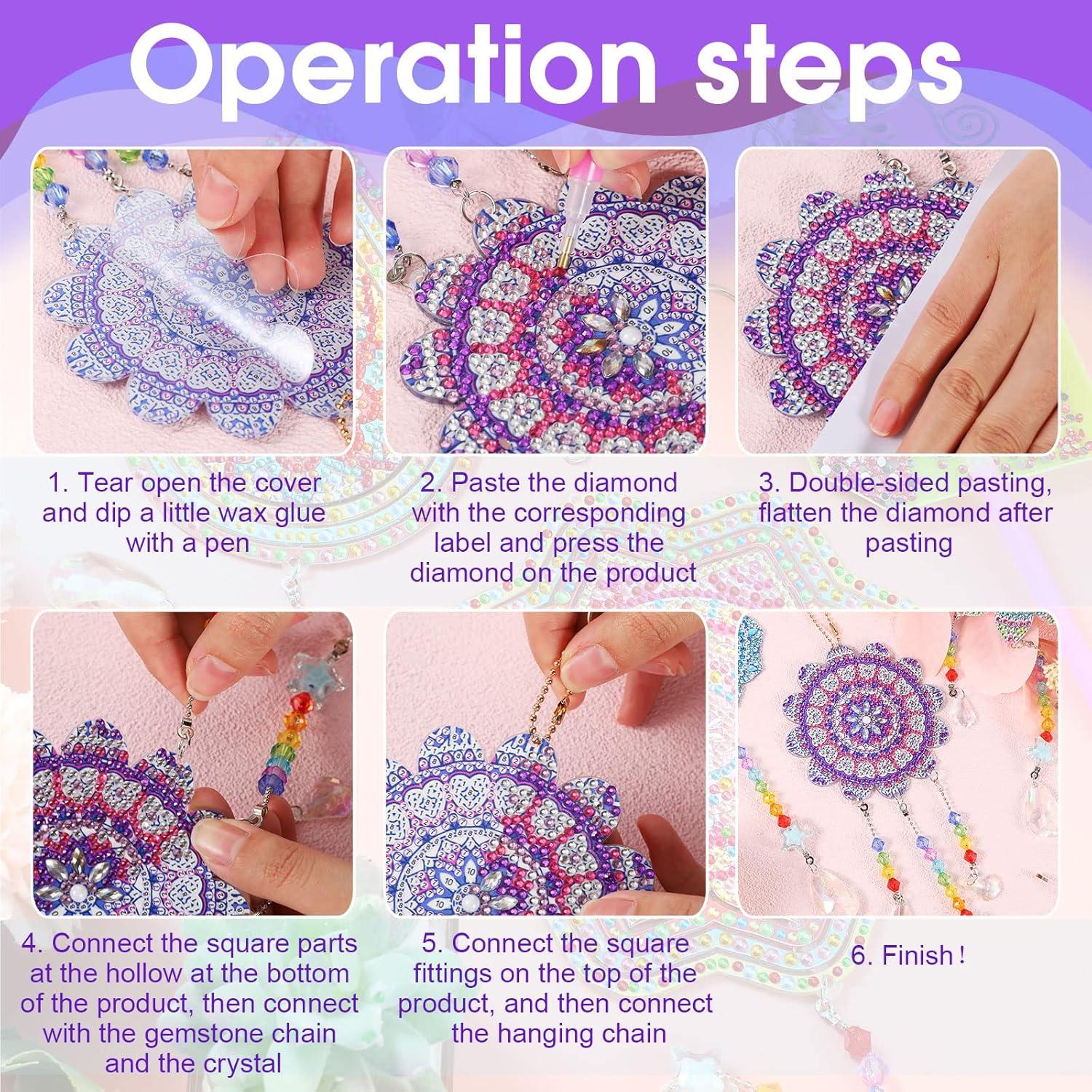 Kit de Campanas de Viento Suncatcher Macarrie 3 Piezas DIY