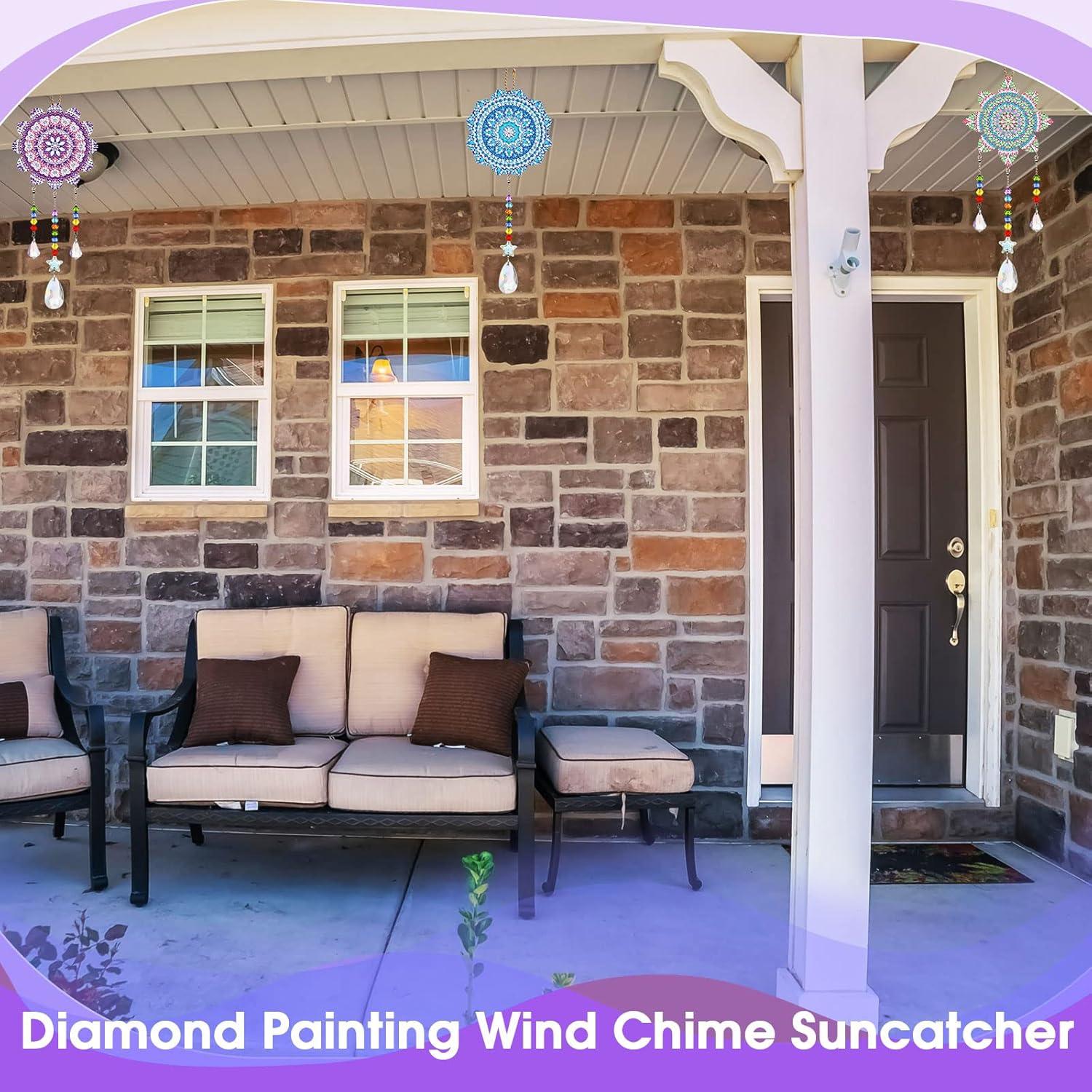 Kit de Campanas de Viento Suncatcher Macarrie 3 Piezas DIY