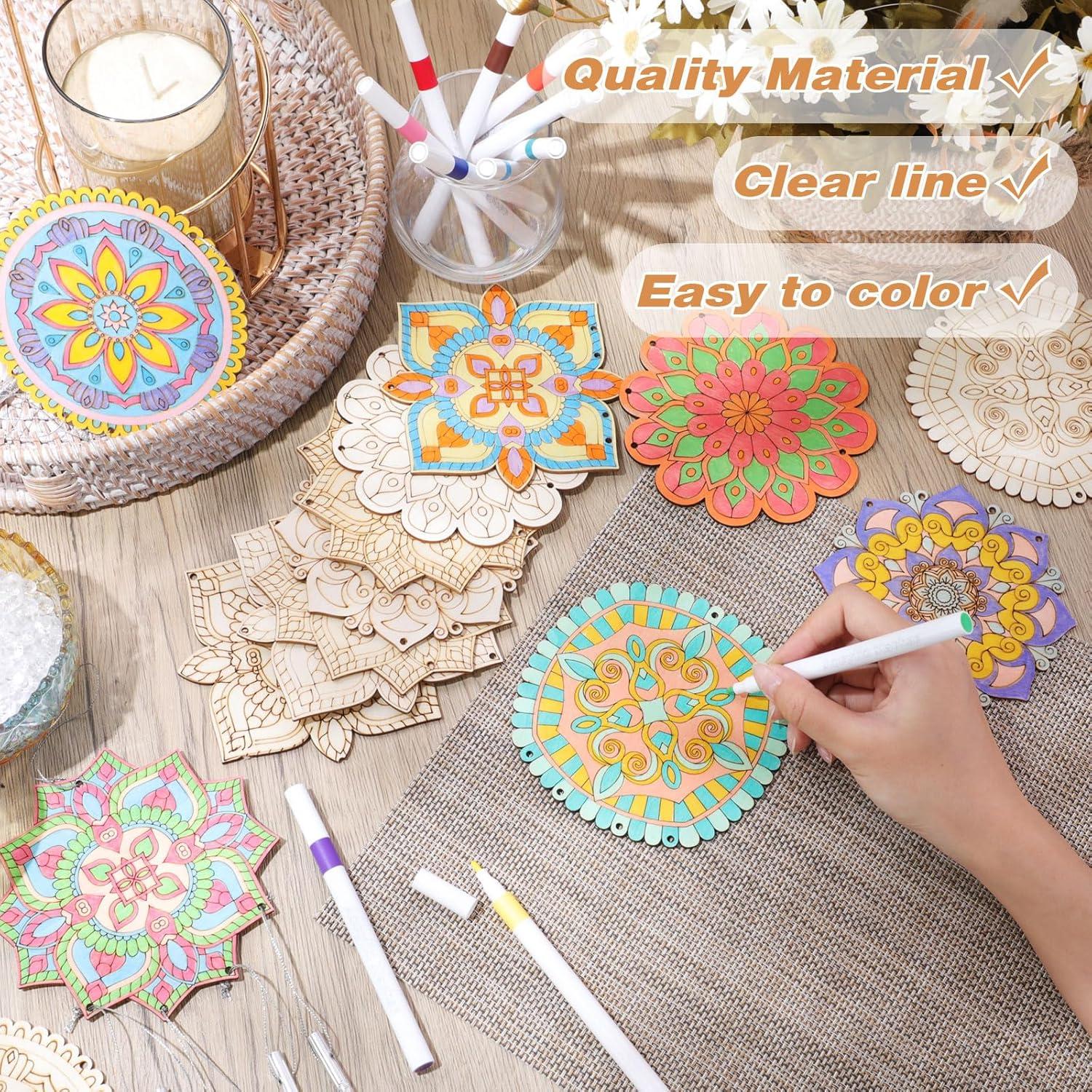 Kit de Campanas de Viento Mandala Potchen - 18 Piezas DIY