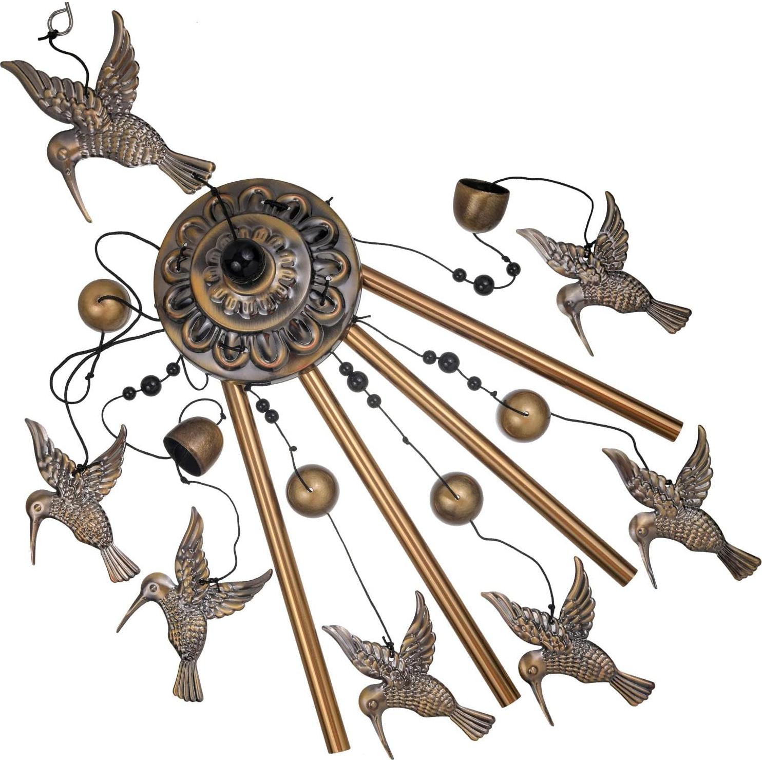 Campanas de Viento de Bronce Colibrí Solawindchime 89cm