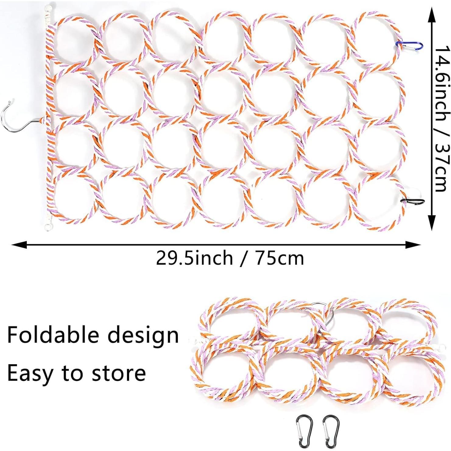 Red de Cuerda para Escalar Aves y Ratas Jevnd 75x37cm