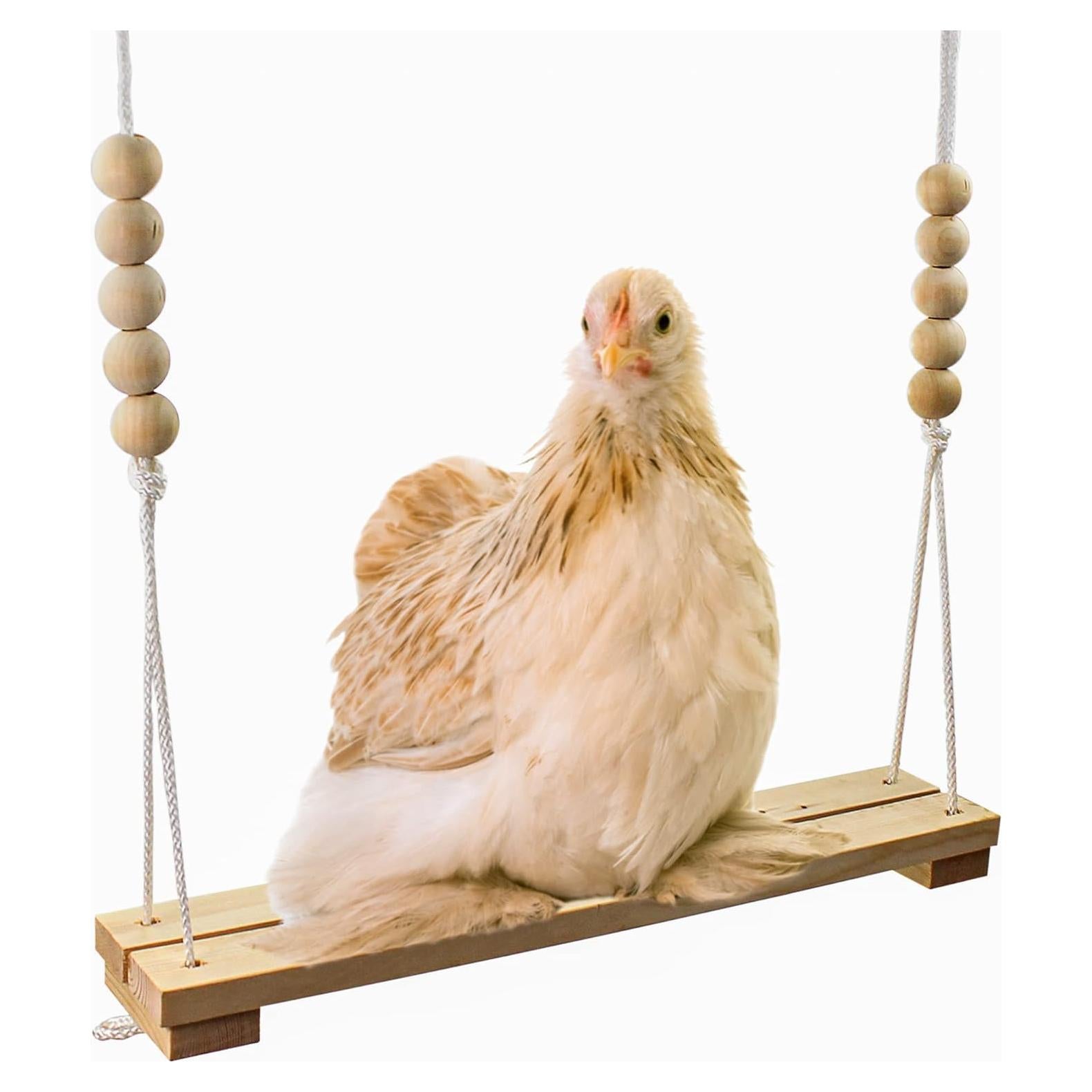 Columpio para Gallinero Backyard Barnyard - Madera Natural 39 cm