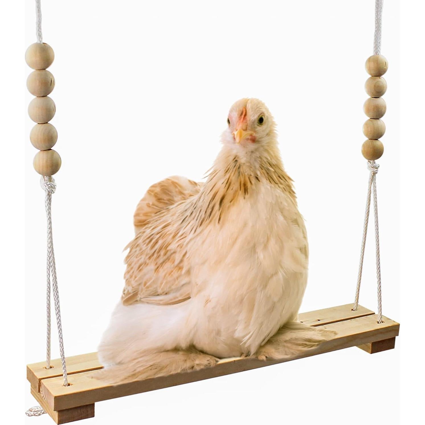 Columpio para Gallinero Backyard Barnyard - Madera Natural 39 cm