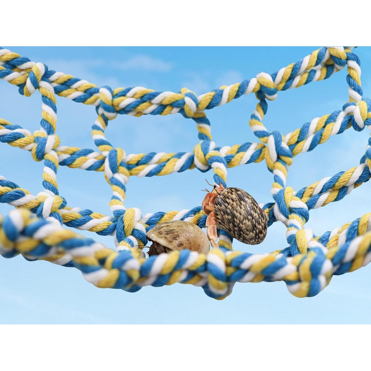 Red de Cuerda Colorida Dnoifne 50x19 cm para Aves y Mascotas