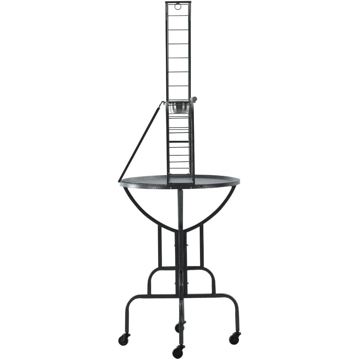 Jaula para Loros Mcage 61x60x170 cm Hierro Forjado con Ruedas