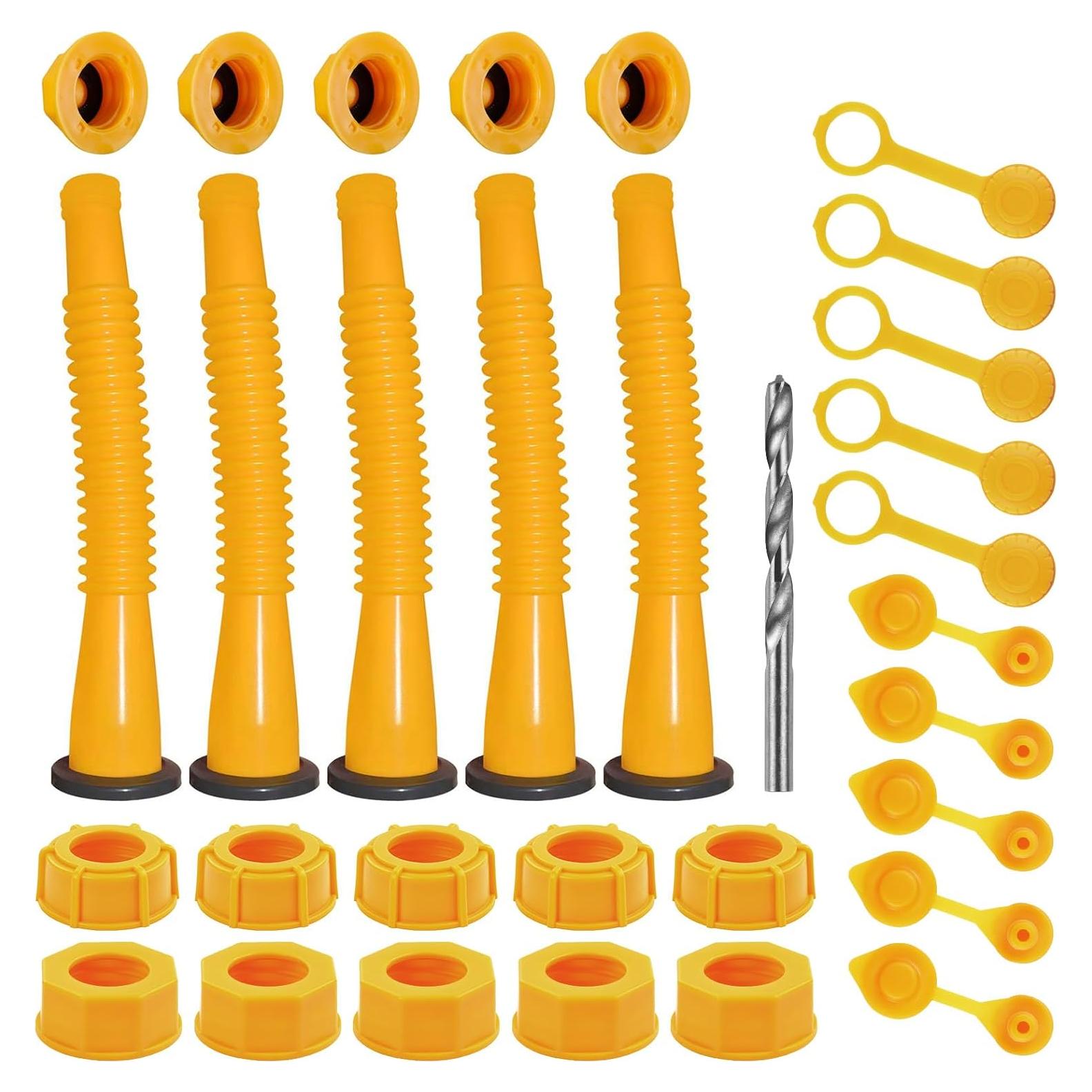 Kit de Reemplazo Pitorro Bidón Gas Yamataka 5 Unidades Amarillo