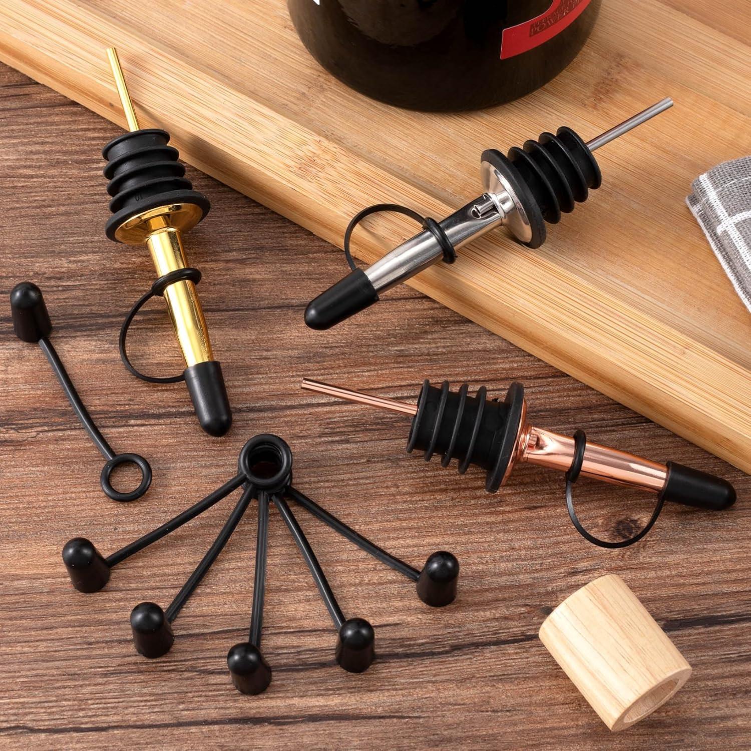 Tapas de Válvula de Licor OIIKI, 30 Piezas Goma Negra