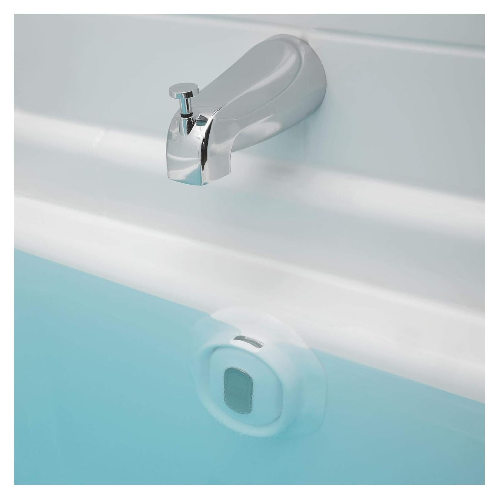 Cubierta de Drenaje de Desbordamiento Ajustable SlipX Solutions - Silicona Blanca