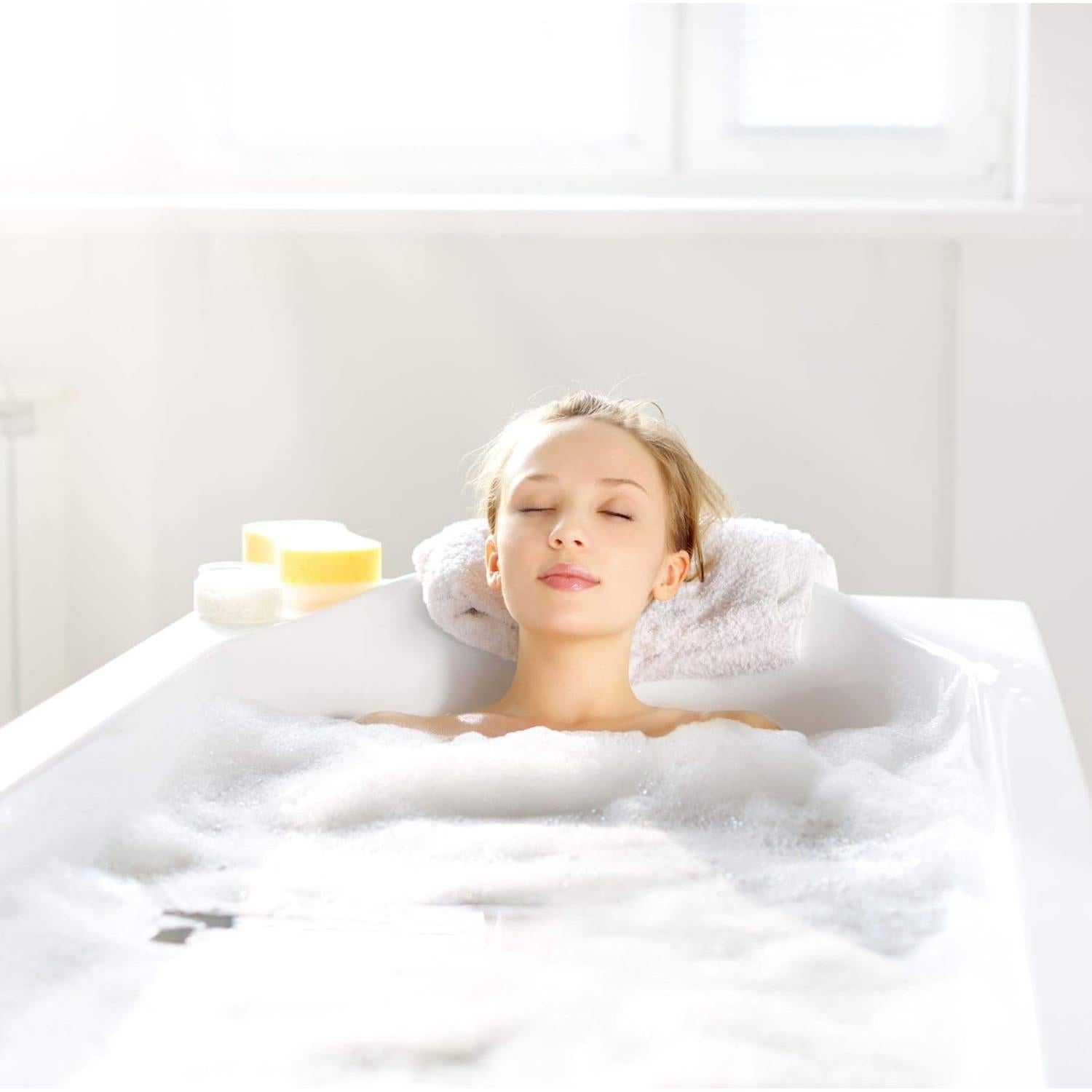 Cubierta de Drenaje de Desbordamiento Ajustable SlipX Solutions - Silicona Blanca