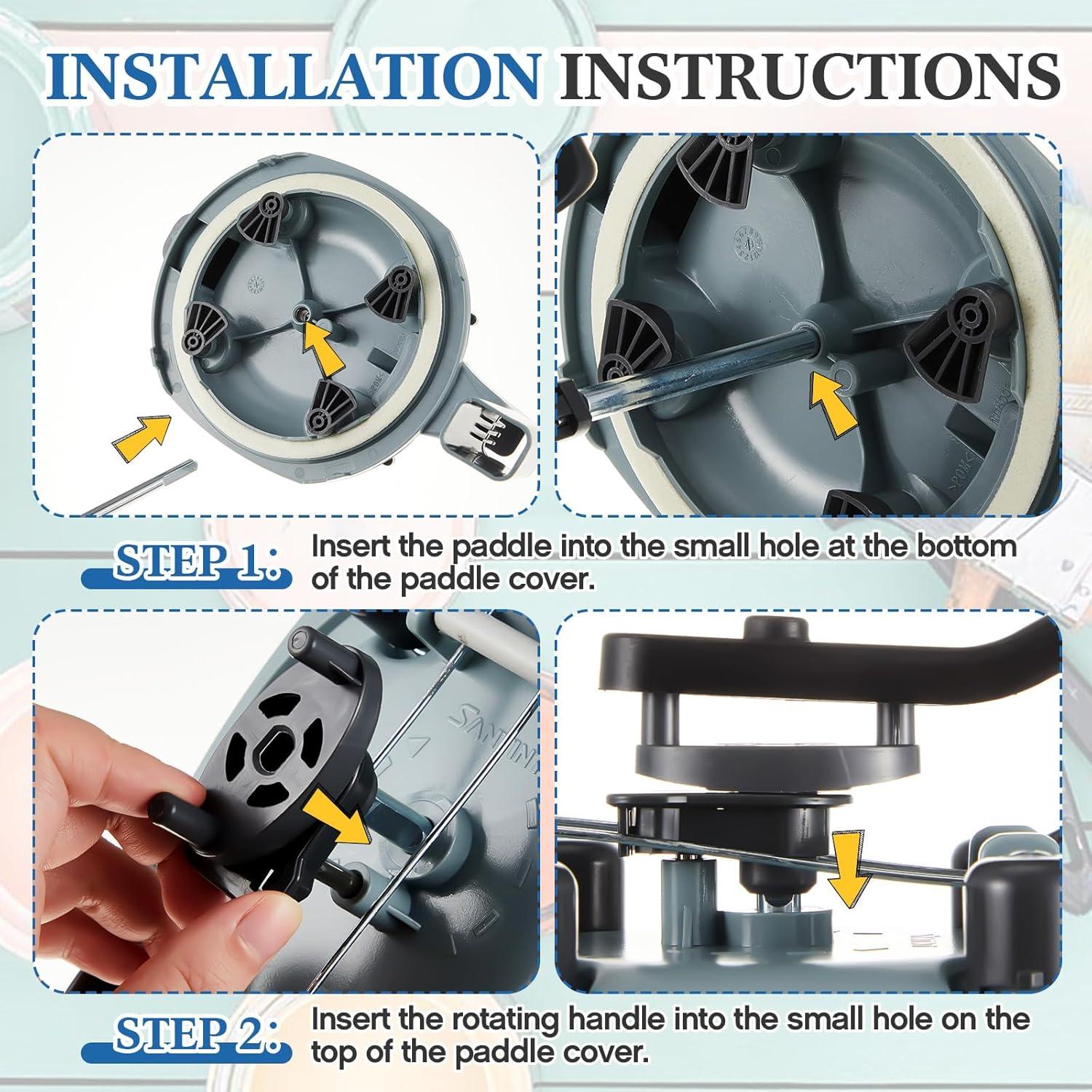 Kit de Tapa Mezcladora y Cubierta para Latas de Pintura 4L Reallnaive