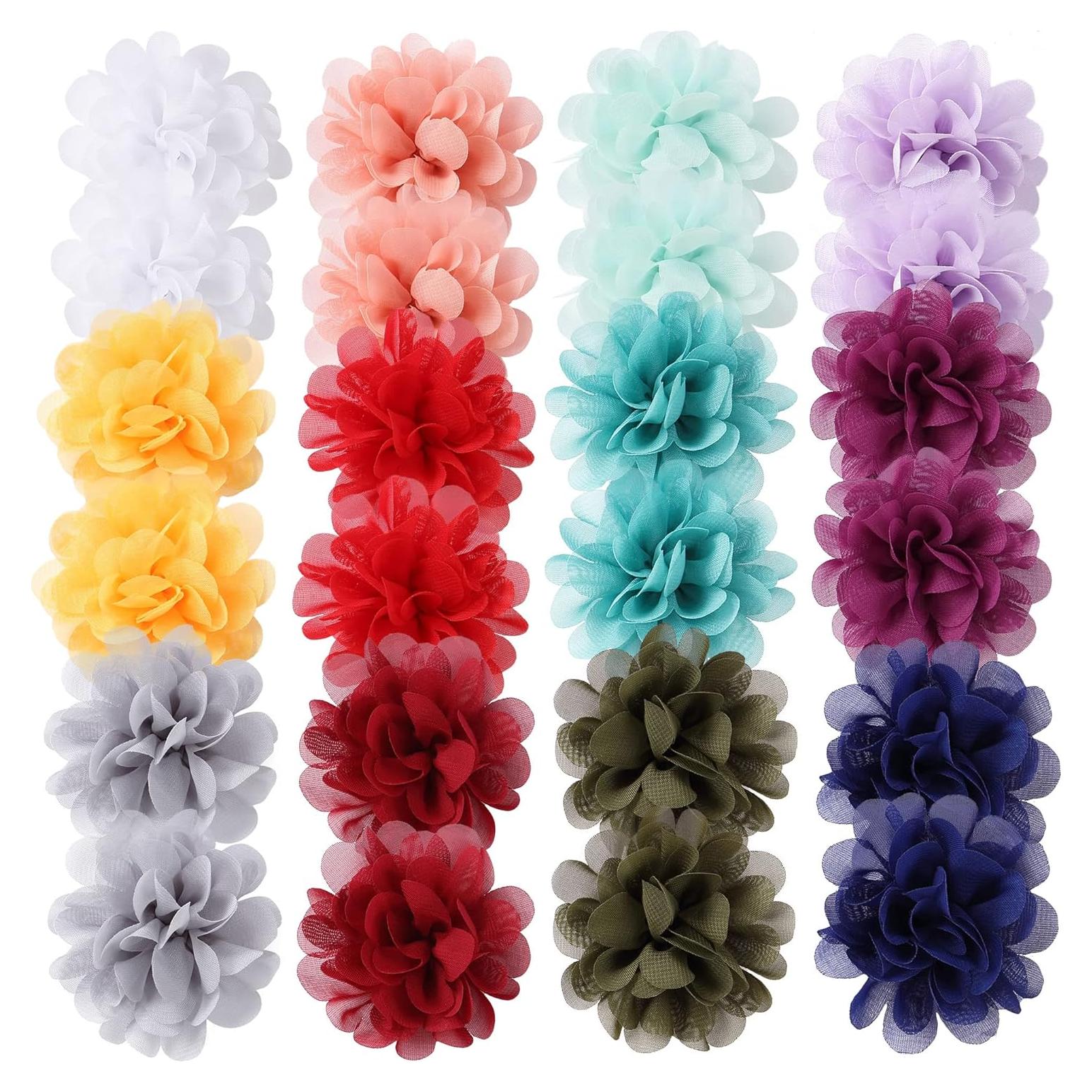 Clips de Pelo de Chifón Cinaci 24 Piezas para Niñas