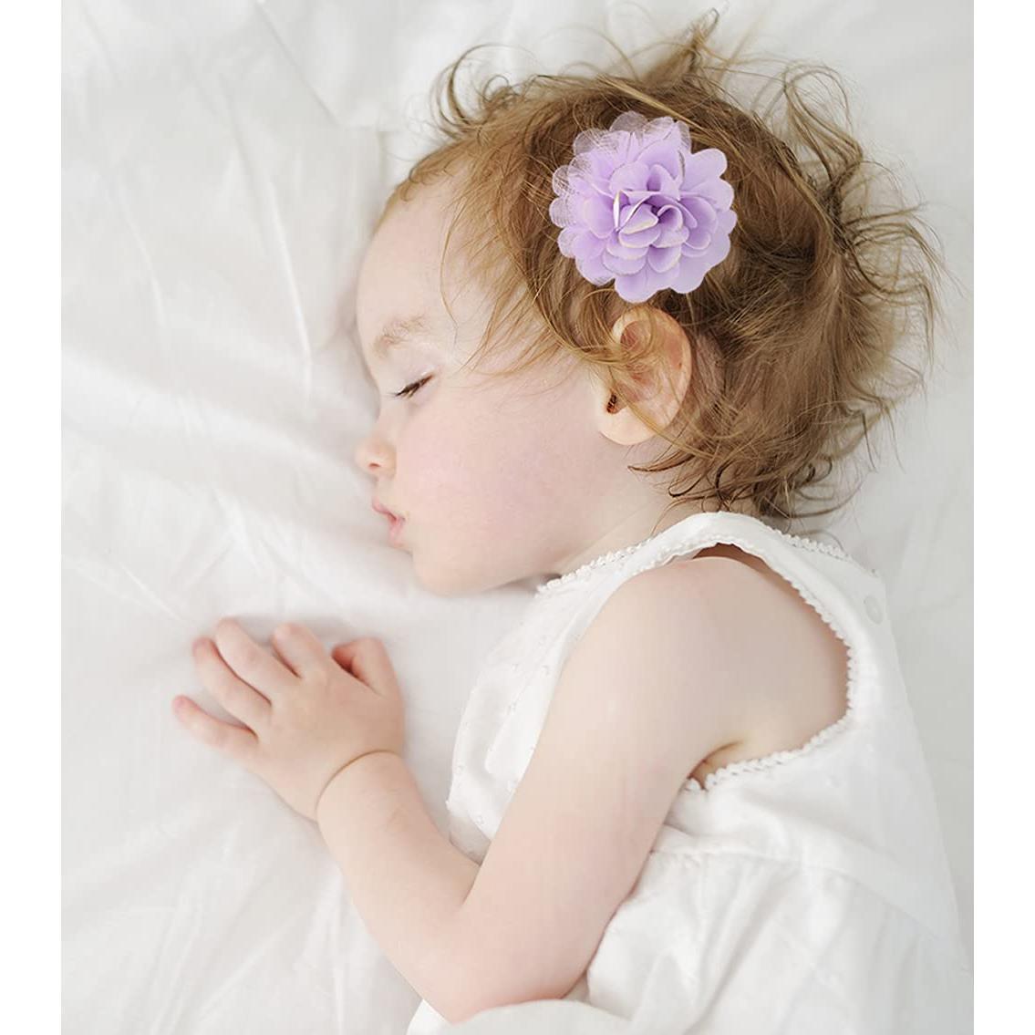 Clips de Pelo de Chifón Cinaci 24 Piezas para Niñas