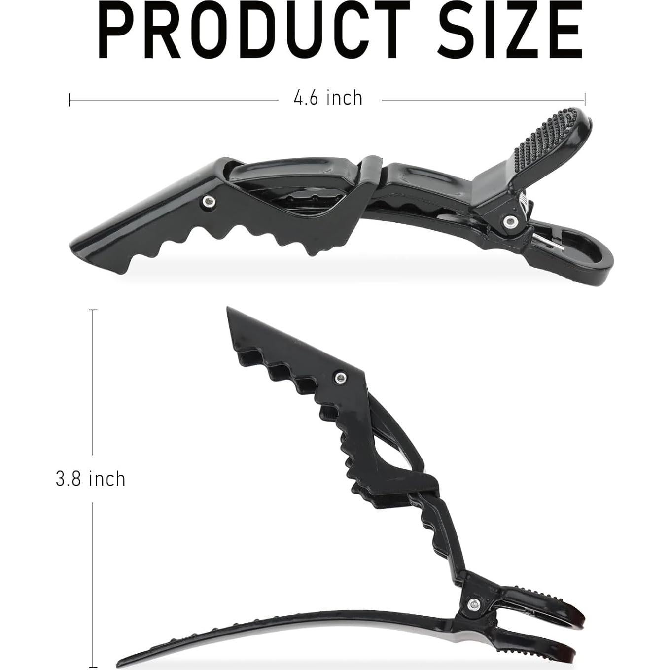 YISSION 12 Clips de Pelo Cocodrilo Grande Sin Pliegues