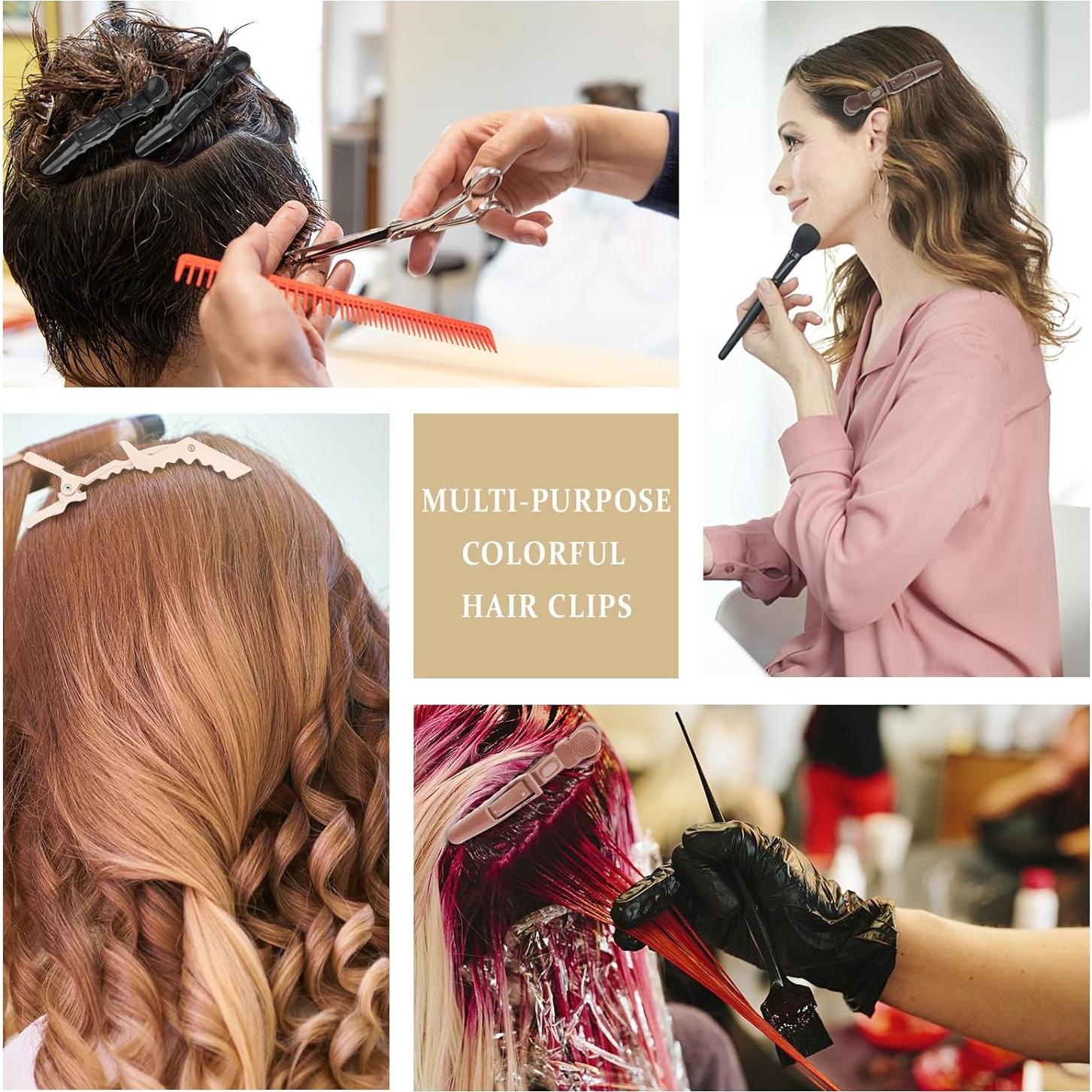 YISSION 12 Clips de Pelo Cocodrilo Grande Sin Pliegues