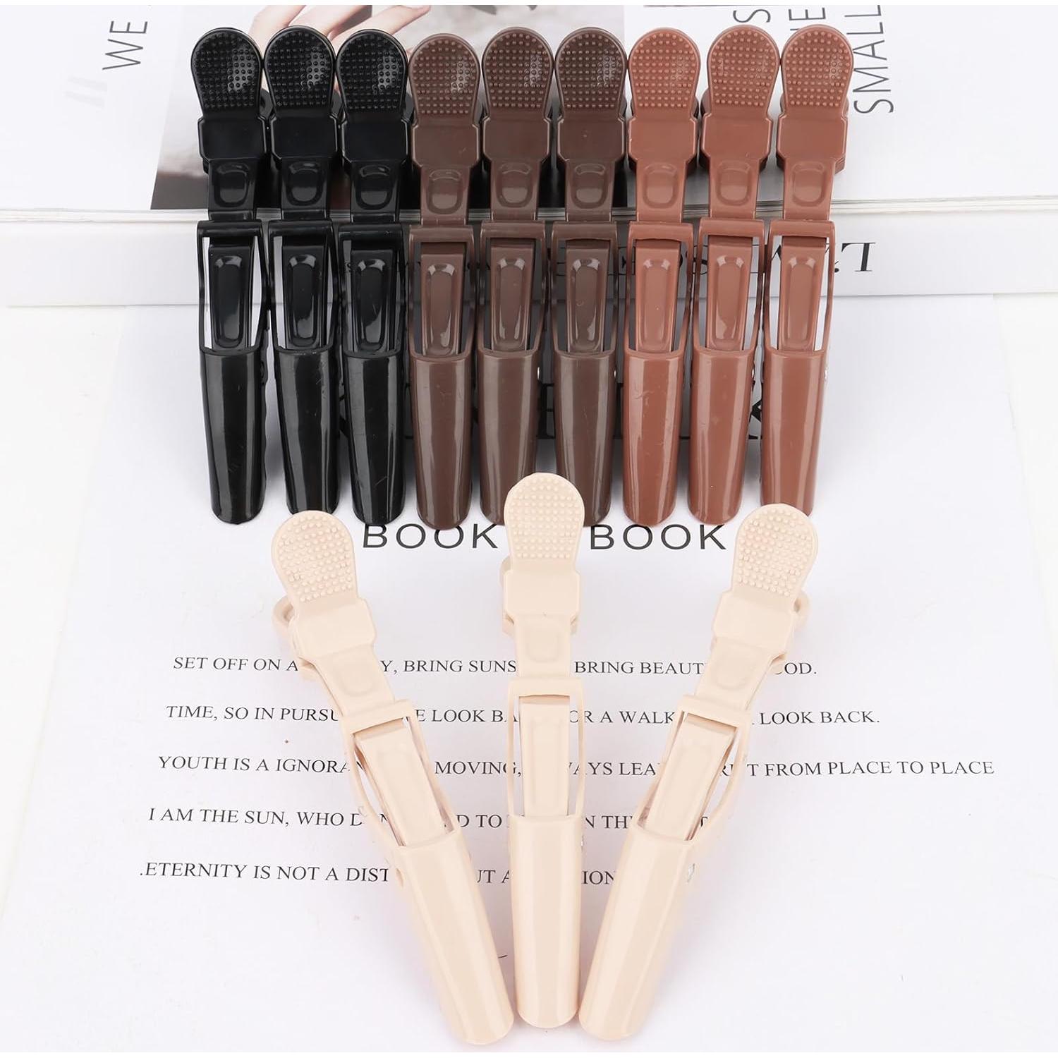 YISSION 12 Clips de Pelo Cocodrilo Grande Sin Pliegues