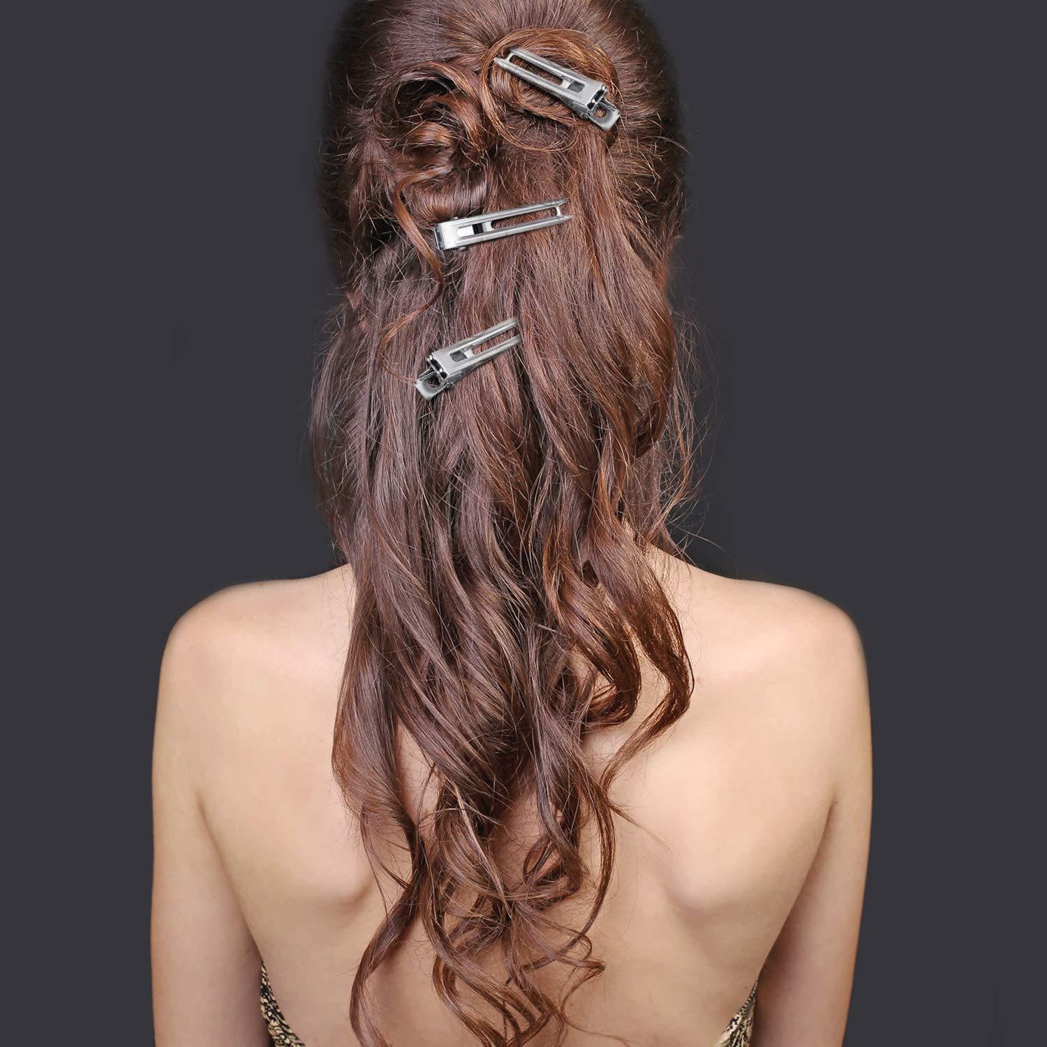 30 Clips de Doble Punta para Rizado de Cabello Axe Sickle