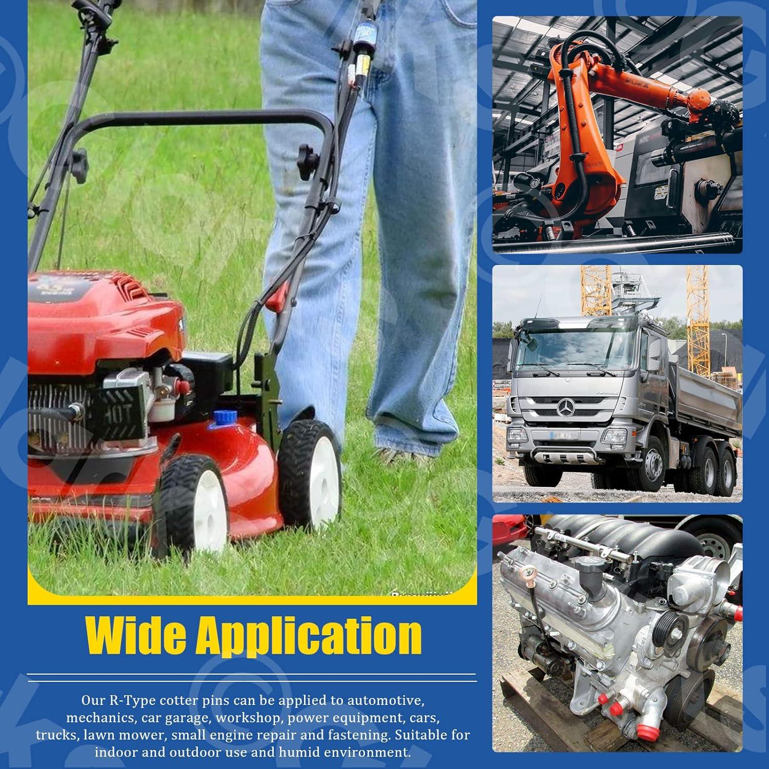 Kit 175 Pcs Pasadores Cotter R Glarks Acero Galvanizado