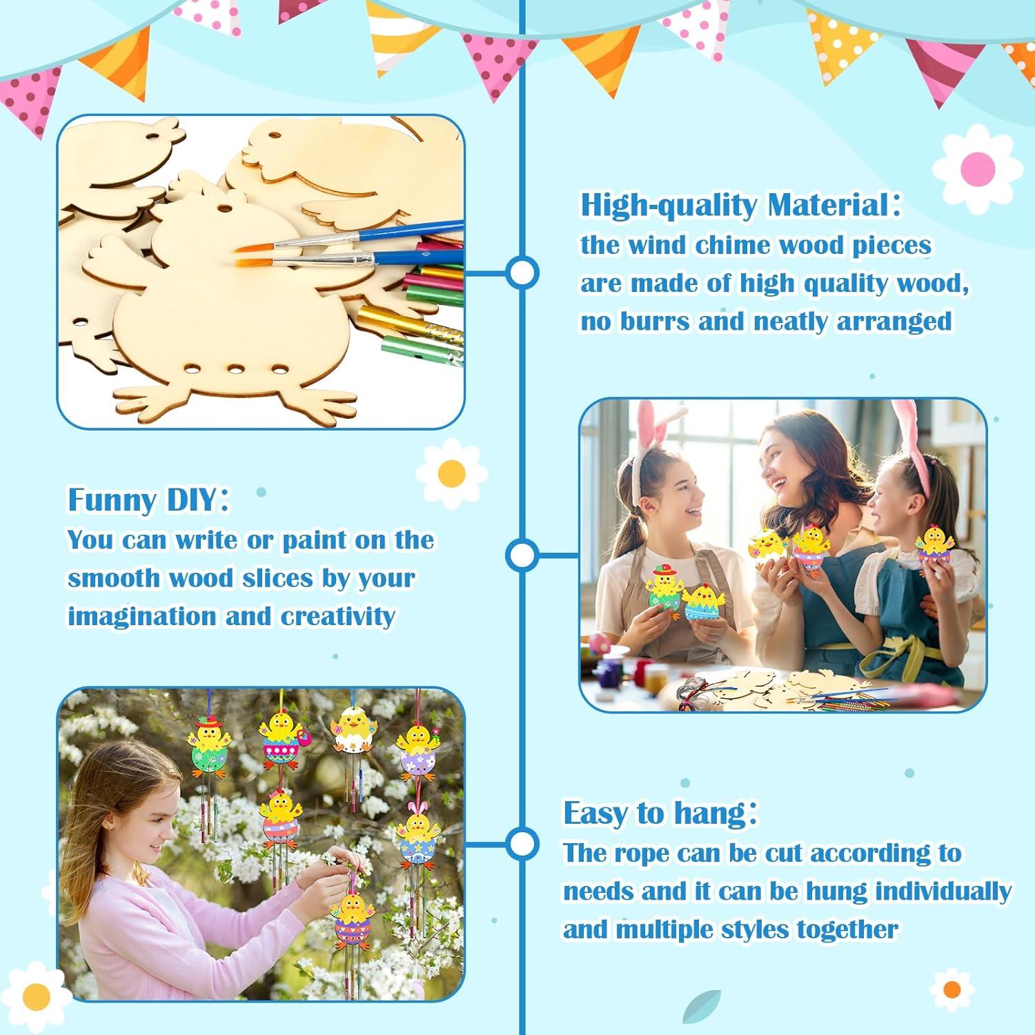 Kit de Campana de Viento Fennoral para Niños - Manualidades de Pascua