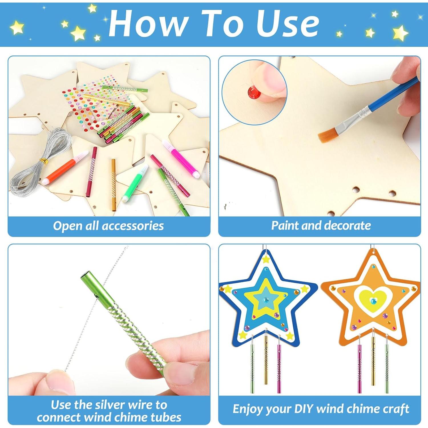 Kit de Manualidades Estrella Saludo de Fiesta - 16 Piezas DIY