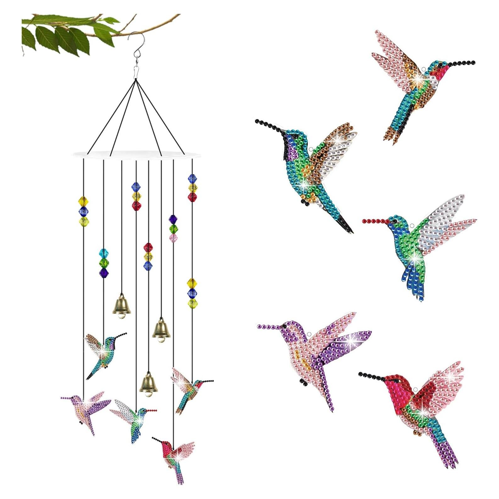 Kit de Pintura de Diamante Vcekract Colibrí 5D para Jardín