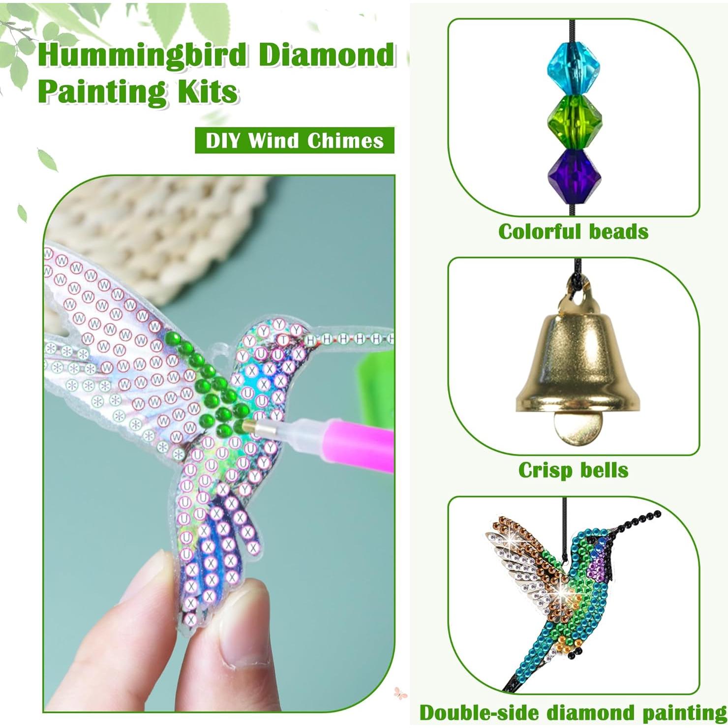 Kit de Pintura de Diamante Vcekract Colibrí 5D para Jardín