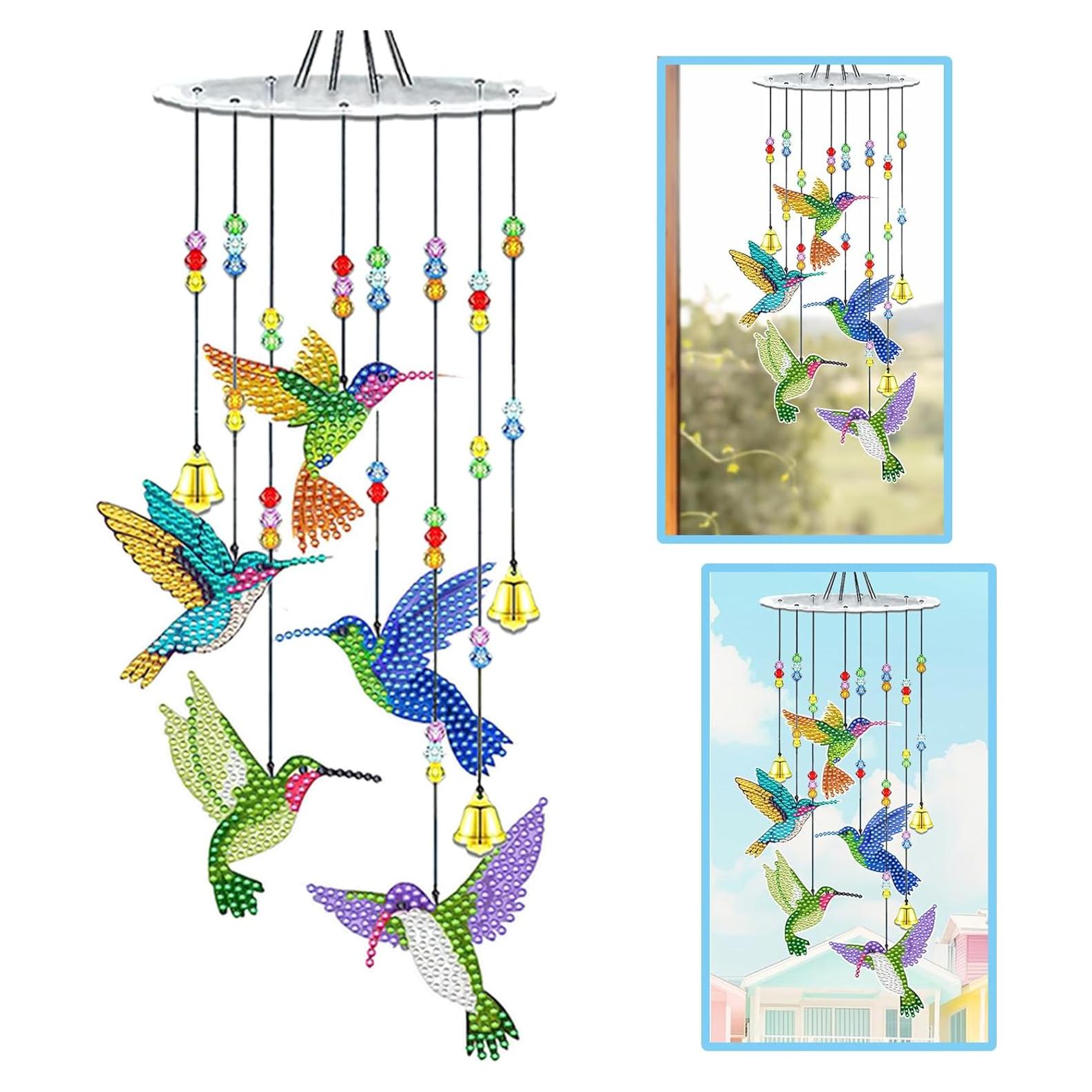 Kits de Pintura de Diamante Colibrí JeCuiK 3D Decoración Jardín