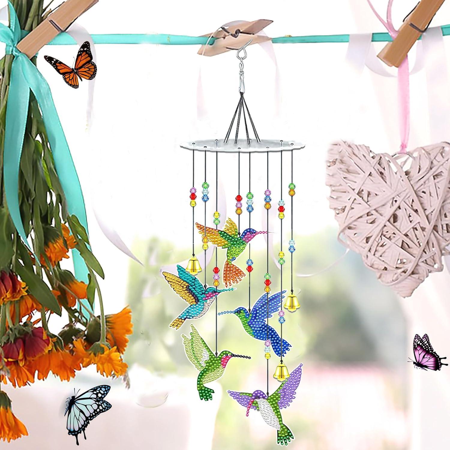 Kits de Pintura de Diamante Colibrí JeCuiK 3D Decoración Jardín