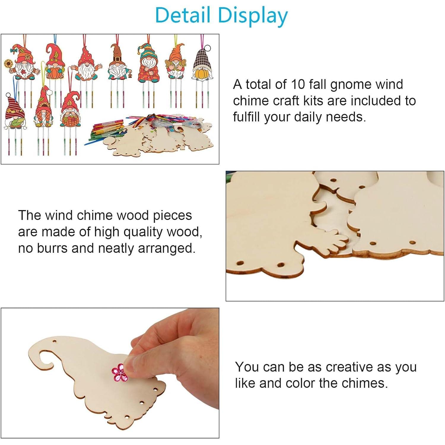 Kits de Manualidades de Otoño ZEELONA para Niños - 10 Piezas DIY