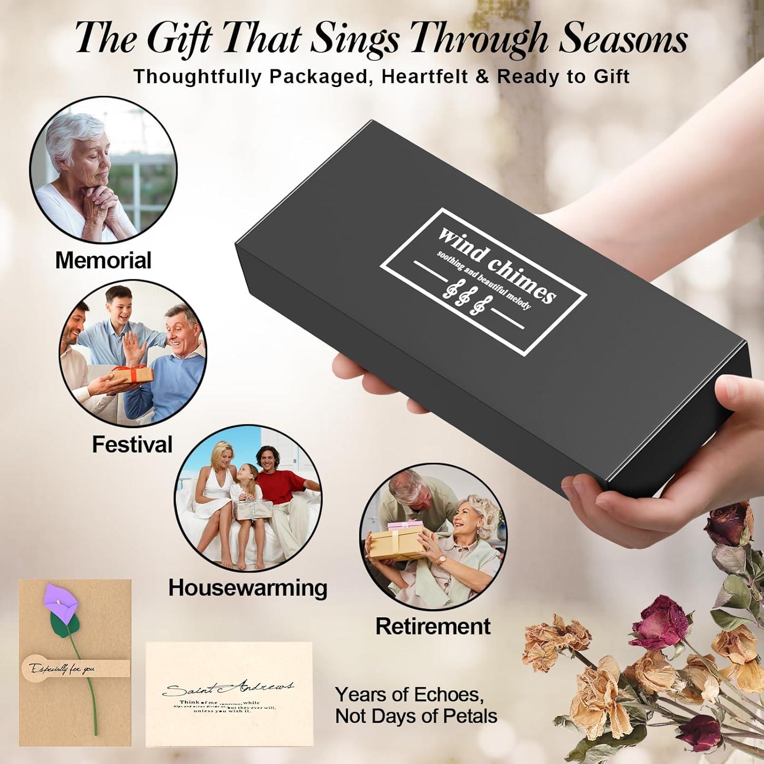 Campana de Viento Grande MarcoBambu 93.98 cm Púrpura