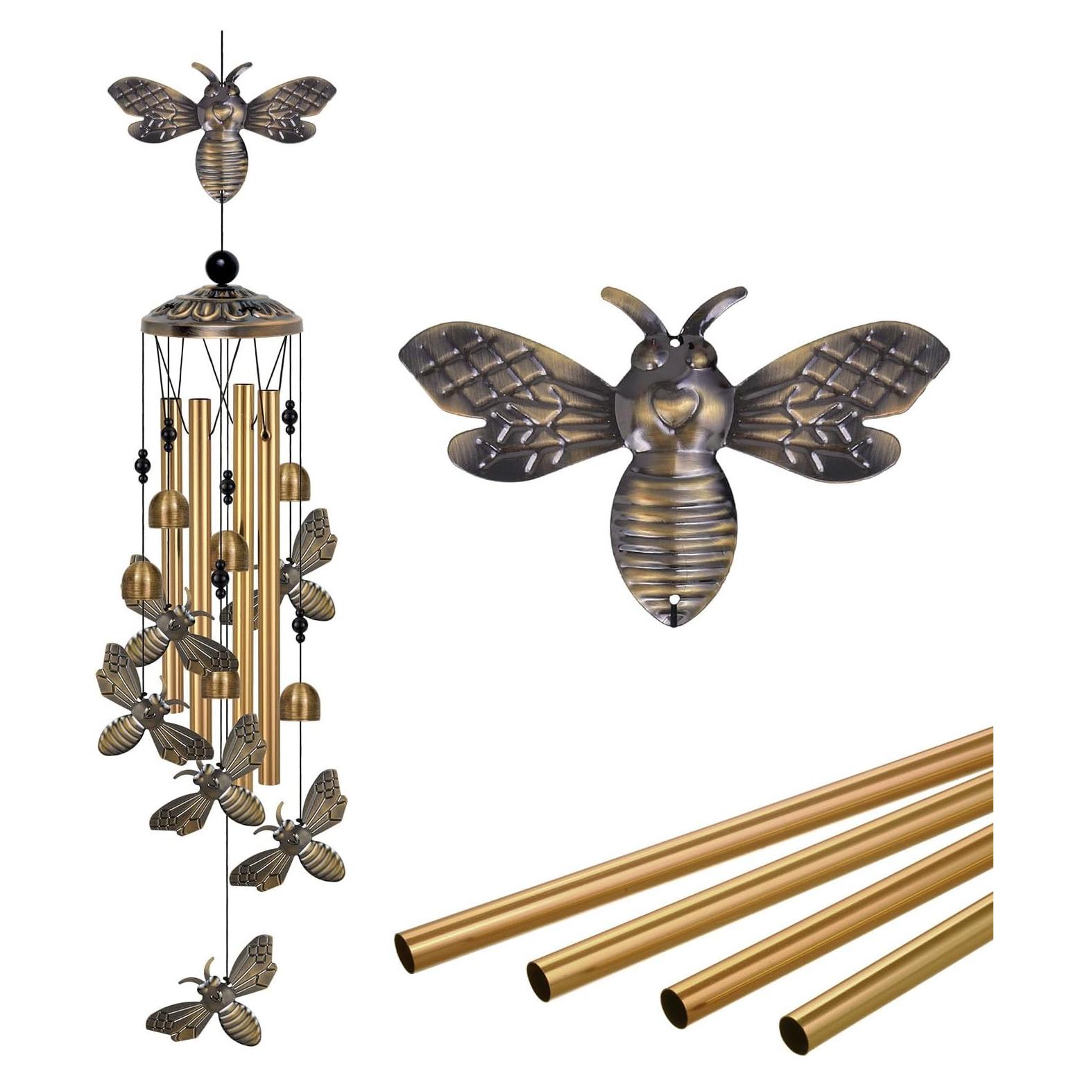Campanas de Viento de Abeja ME9UE de Bronce 90cm Decorativas