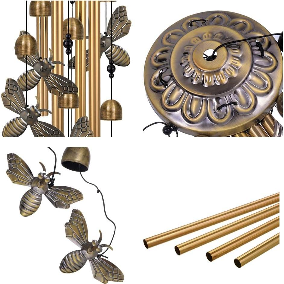 Campanas de Viento de Abeja ME9UE de Bronce 90cm Decorativas