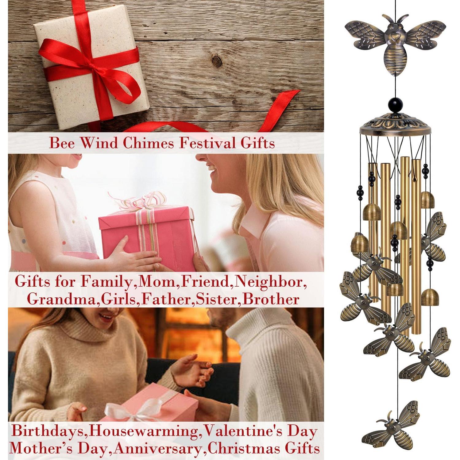 Campanas de Viento de Abeja ME9UE de Bronce 90cm Decorativas