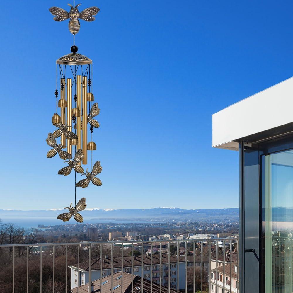 Campanas de Viento de Abeja ME9UE de Bronce 90cm Decorativas