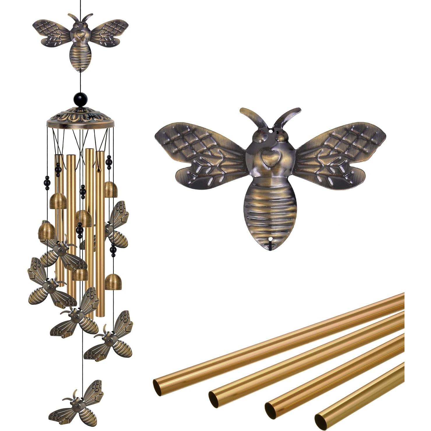 Campanas de Viento de Abeja ME9UE de Bronce 90cm Decorativas