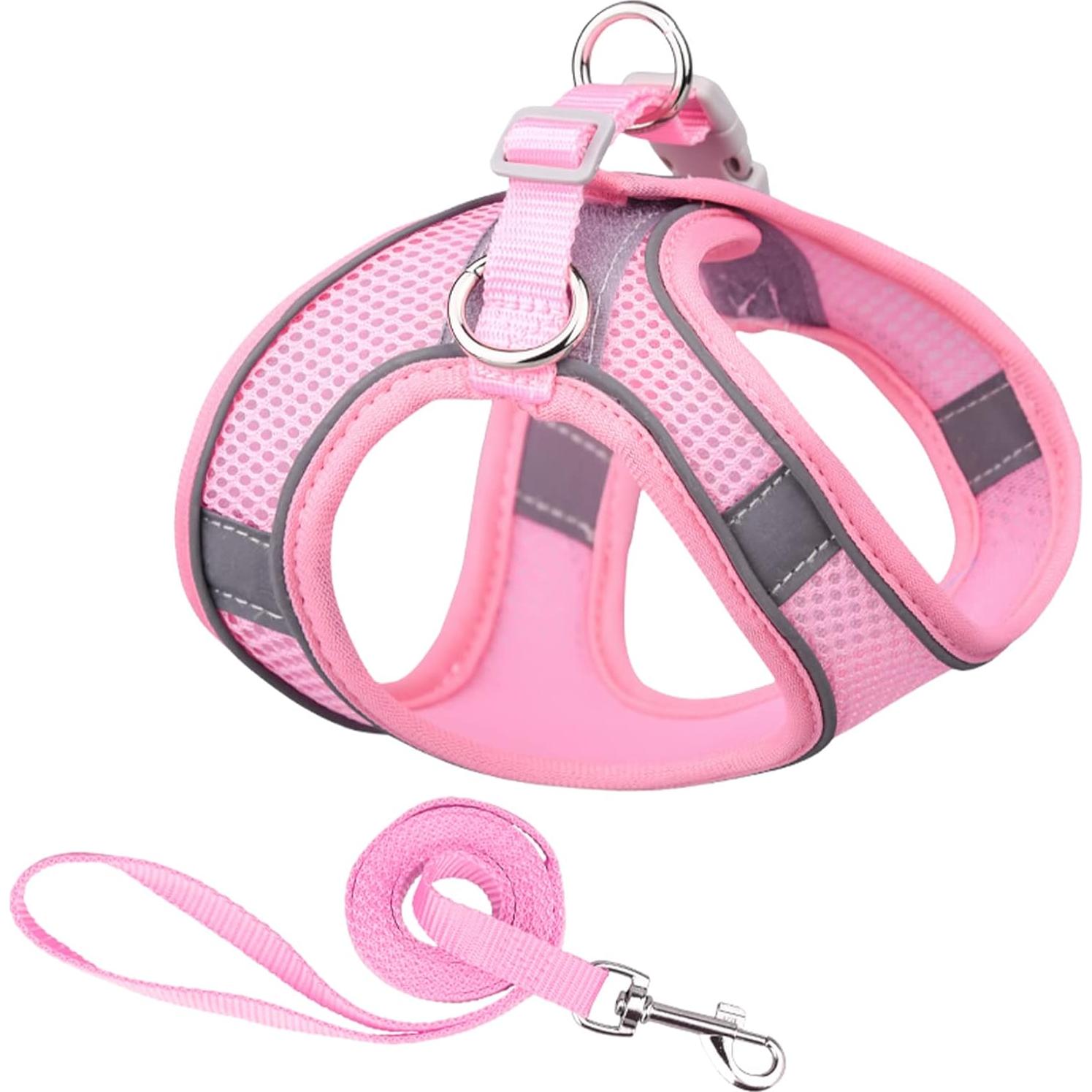 Arnés y Correa para Perros Pequeños PETPUBGNZS Rosa XXS