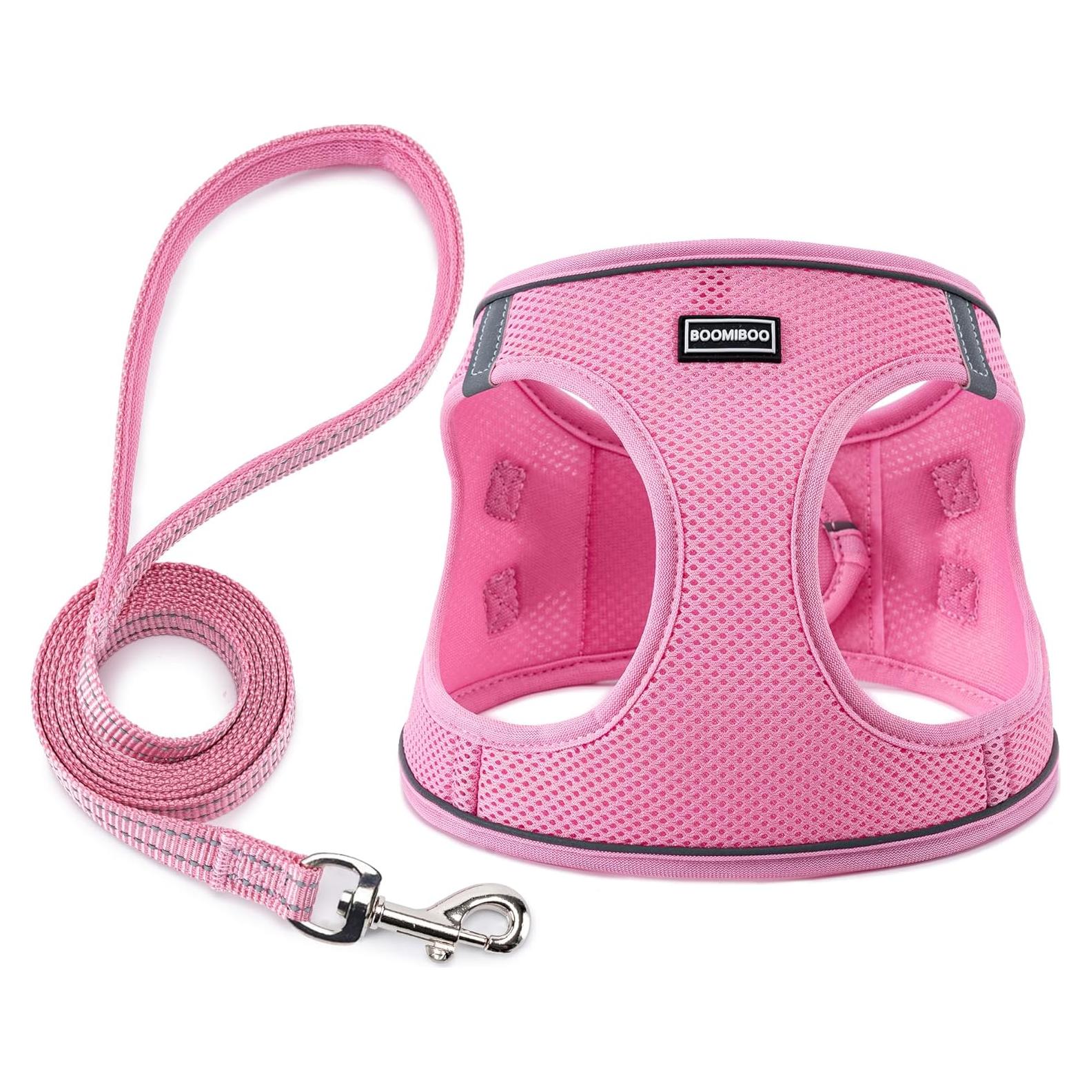 Arnés Reflectante Ajustable BOOMIBOO para Perros XXS Rosa