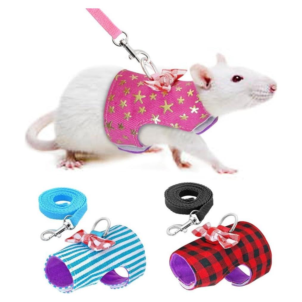 Arnés y Correa para Mascotas Pequeñas Stock Show - Rosa