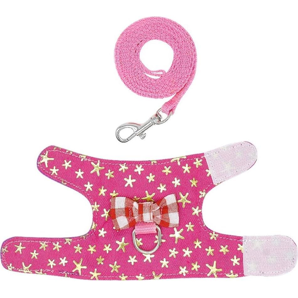 Arnés y Correa para Mascotas Pequeñas Stock Show - Rosa