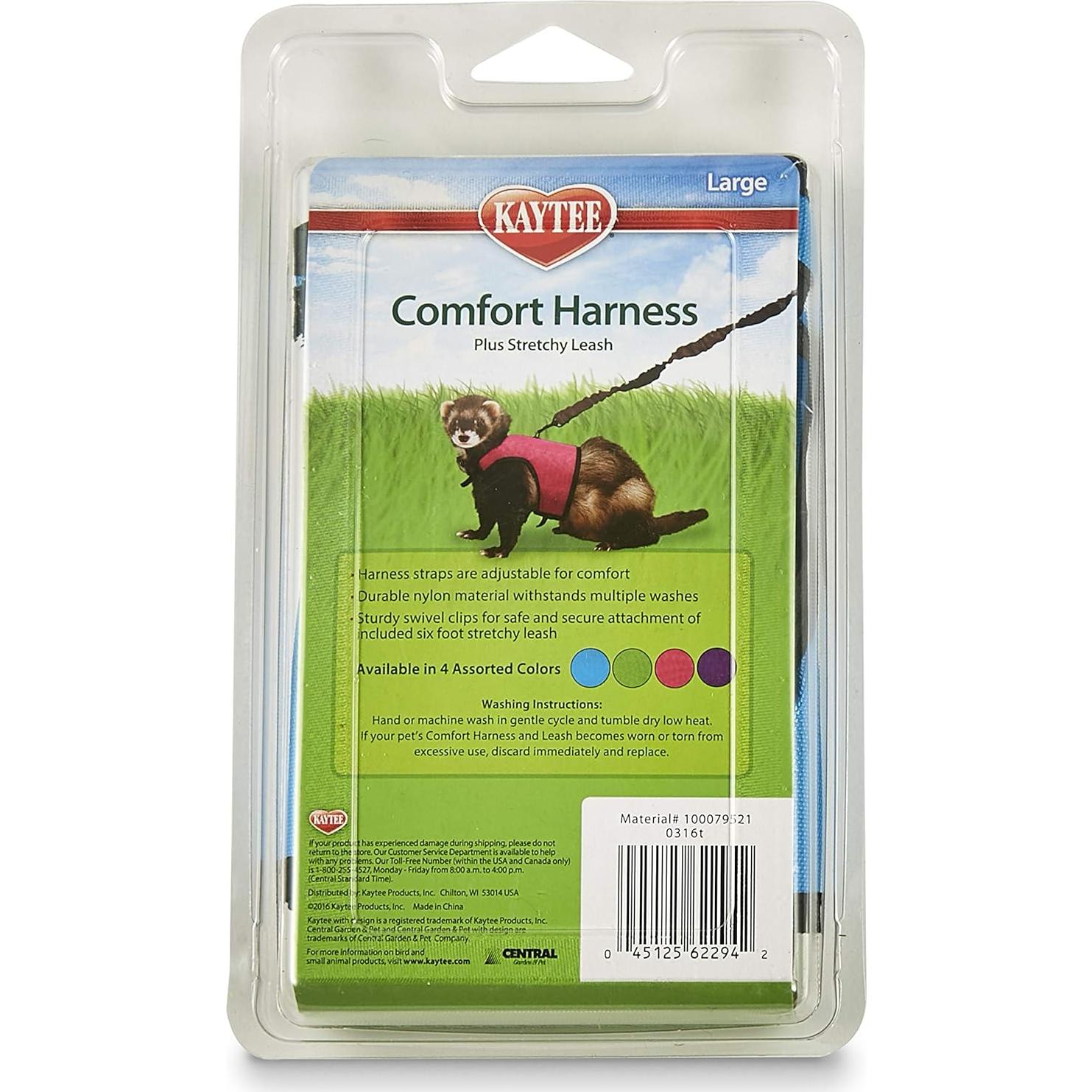 Arnés de Comodidad Kaytee Grande con Correa Elástica 1.83m