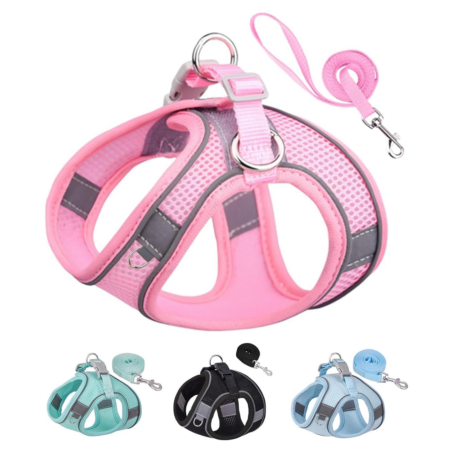 Arnés para Perros Solmoony XS Rosa Sin Tirar Malla Transpirable