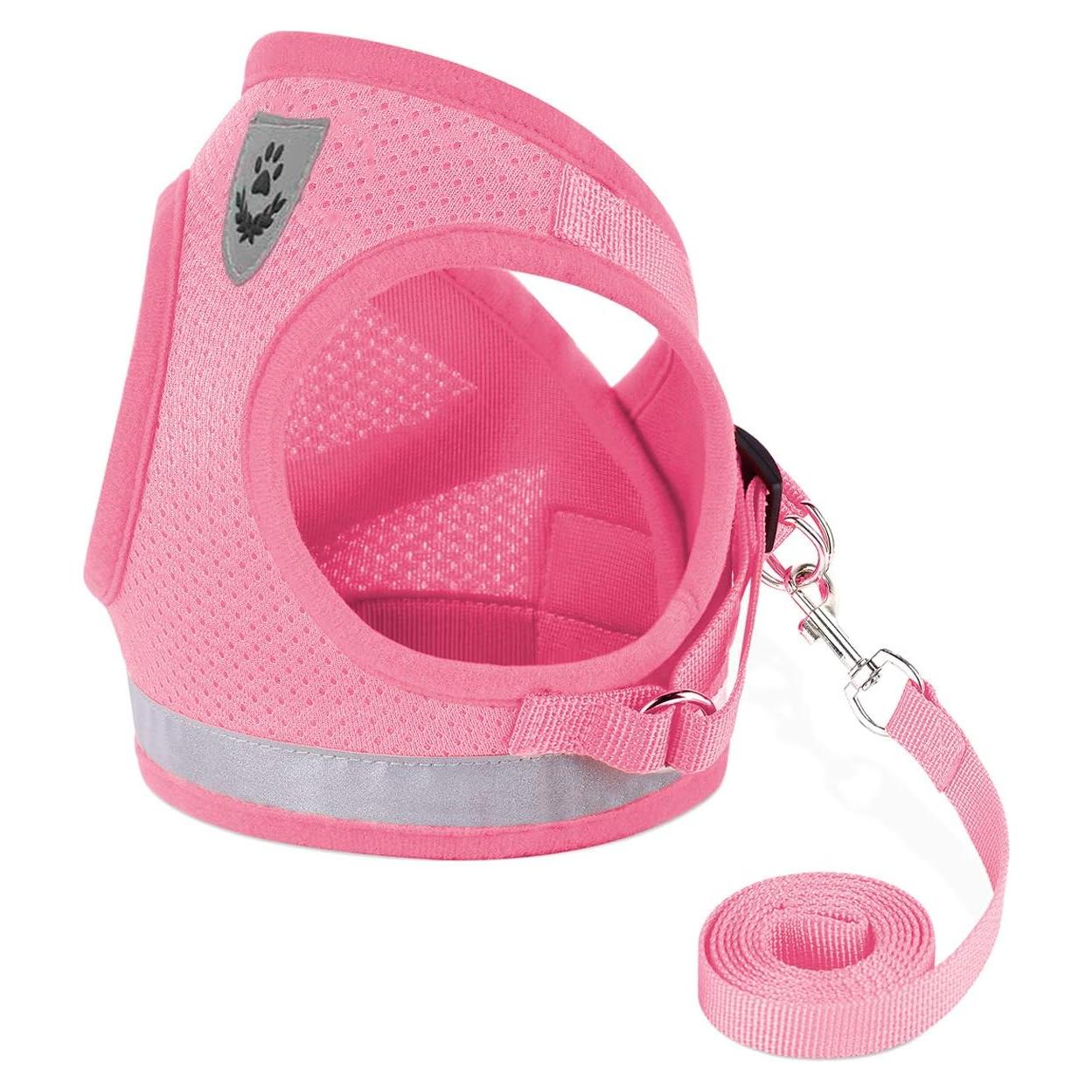 Arnés Chaleco para Gatos y Cachorros GAUTERF XS Rosa