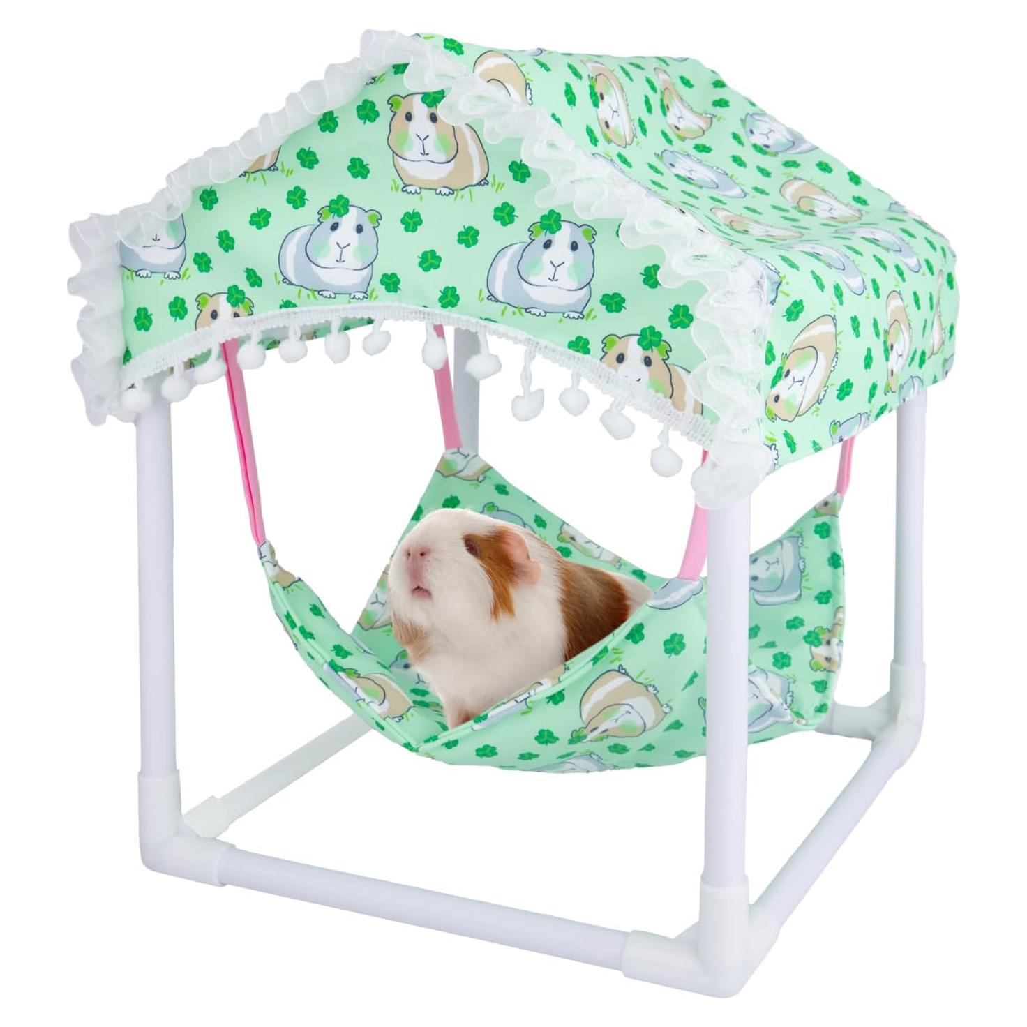 Hamaca Impermeable para Cobayas BESNEW 30x30x45 cm Verde