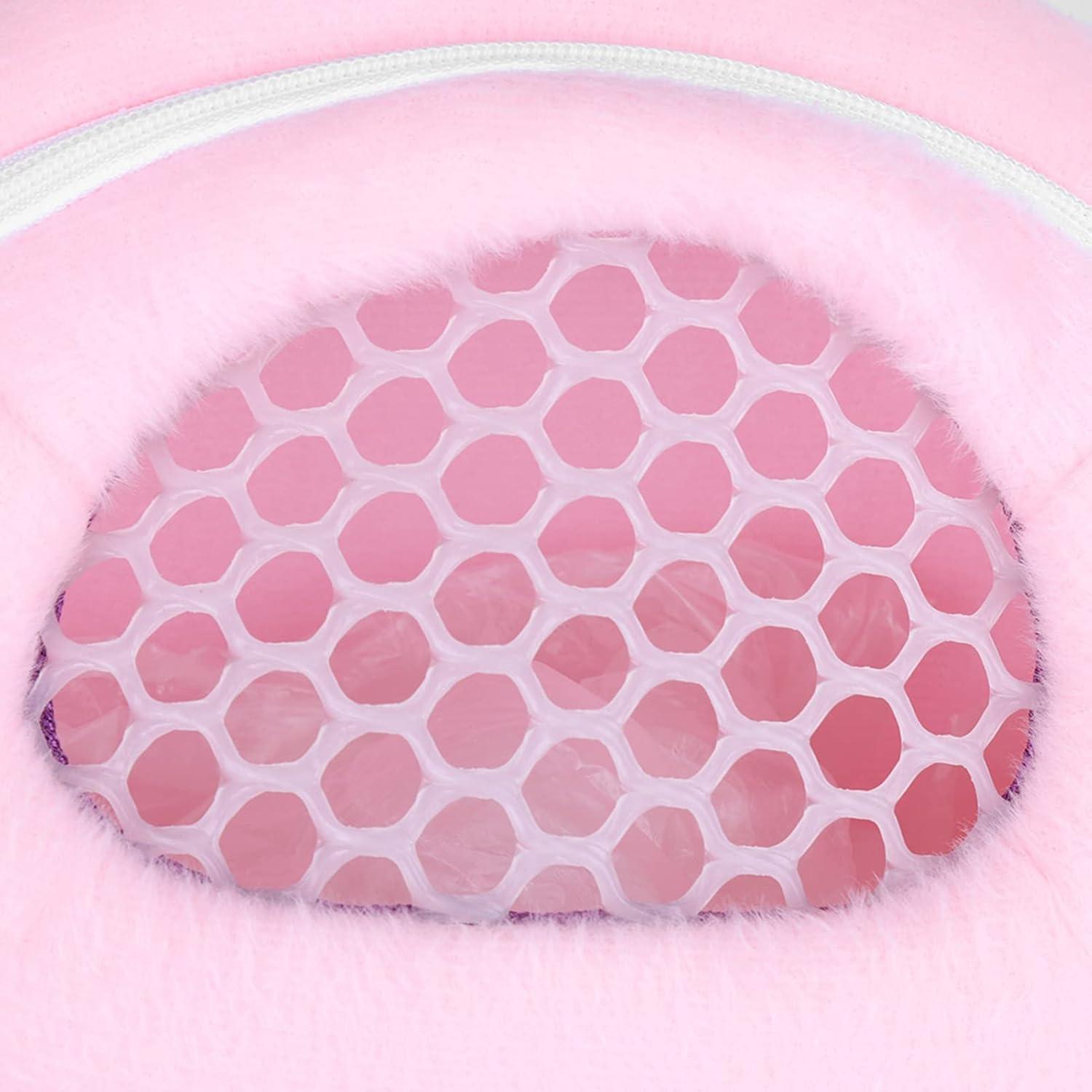 Bolsa Transportadora para Cobayas Tiiyee Rosa Transpirable