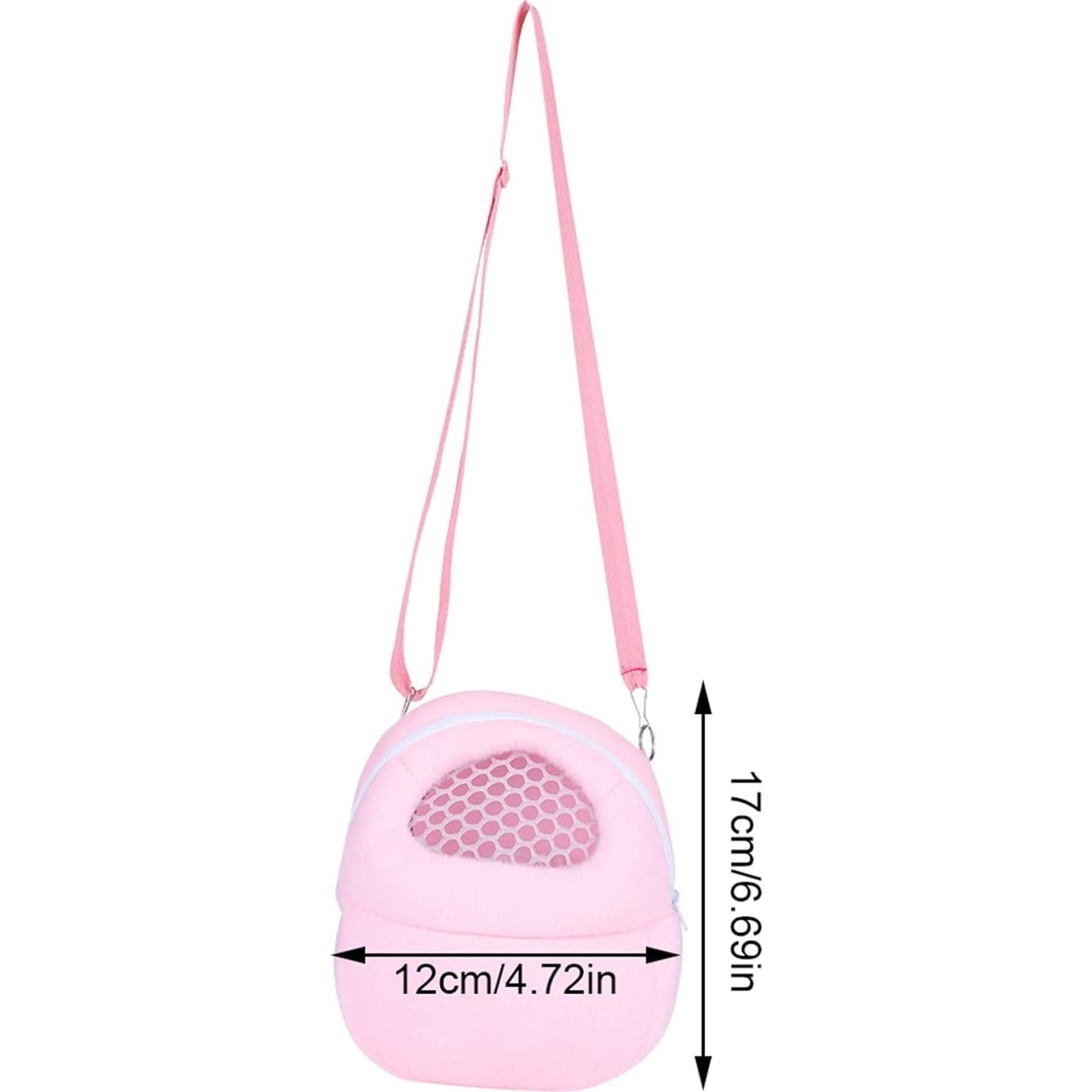 Bolsa Transportadora para Cobayas Tiiyee Rosa Transpirable