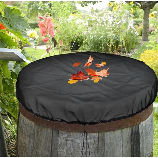 Funda de Malla para Barril de Lluvia Poweka 99 cm 4 Piezas