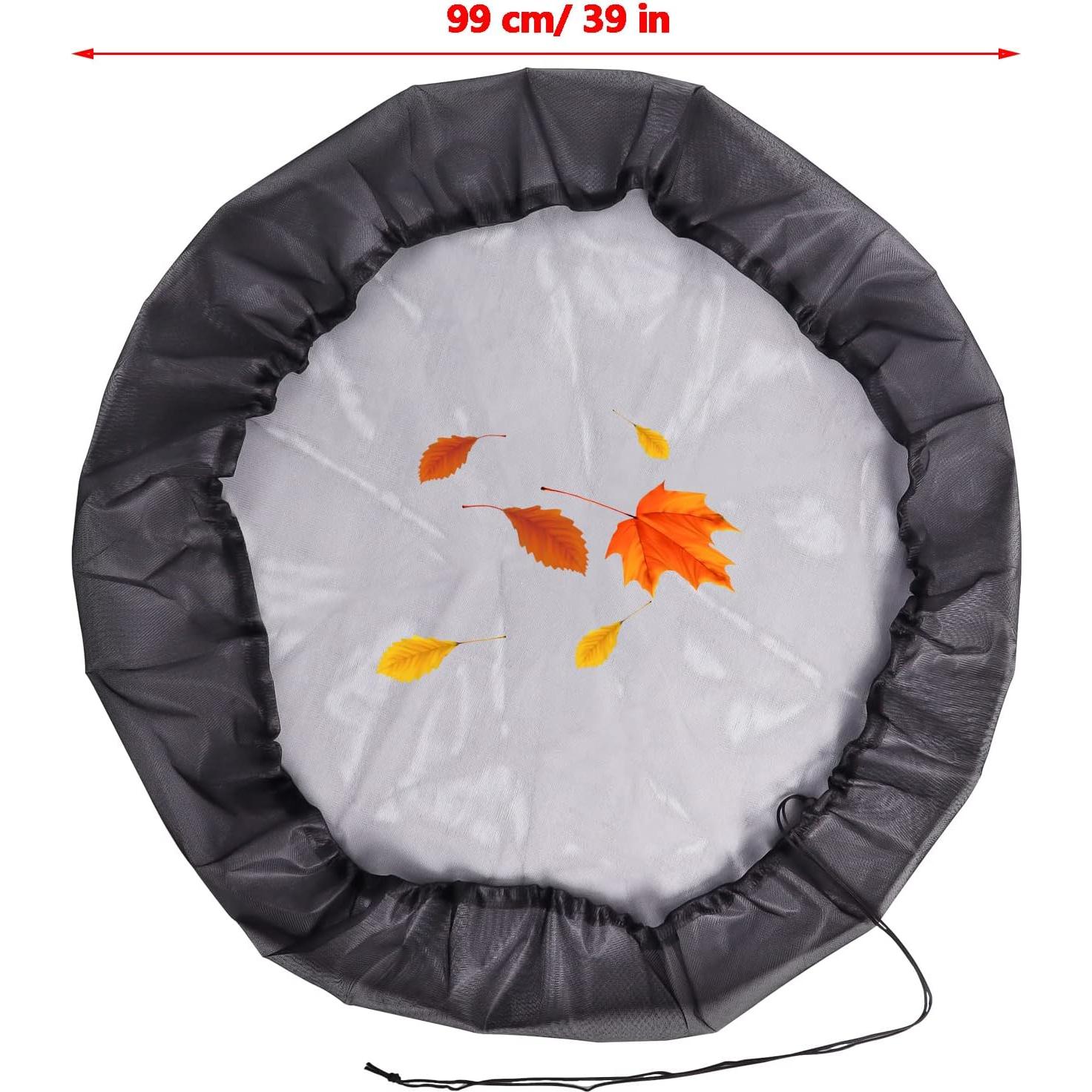 Funda de Malla para Barril de Lluvia Poweka 99 cm 4 Piezas