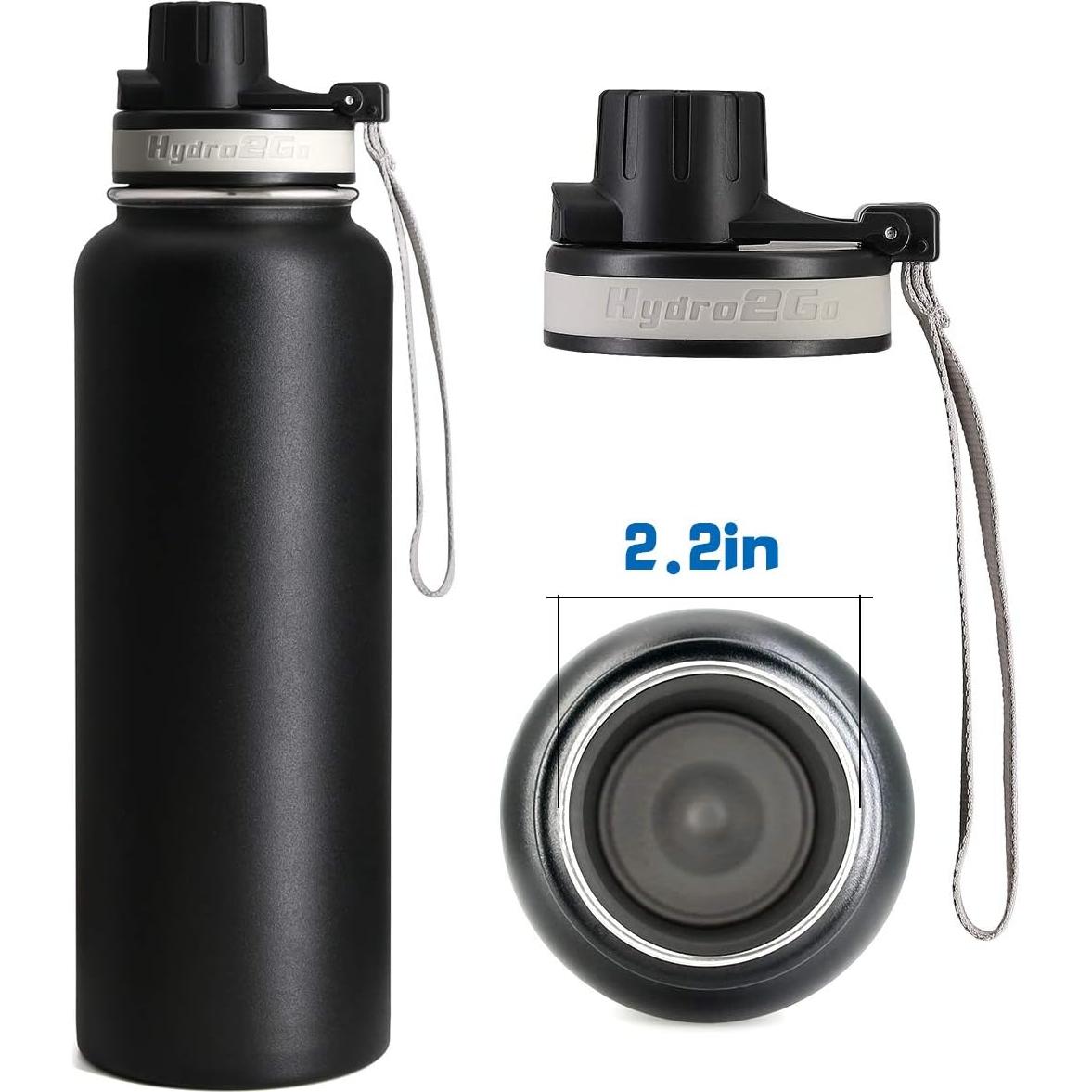 Tapa Flip Hydro2Go para Botellas Boca Ancha 2 PC - A Prueba de Fugas
